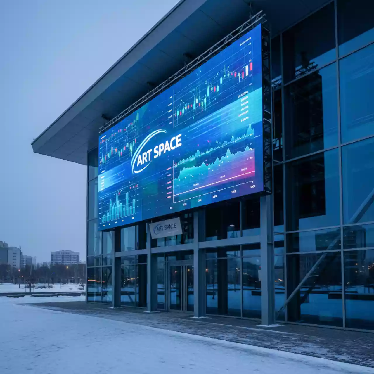 Аренда Экраны светодиодные на фасад здания в Сириус Арене — ART SPACE