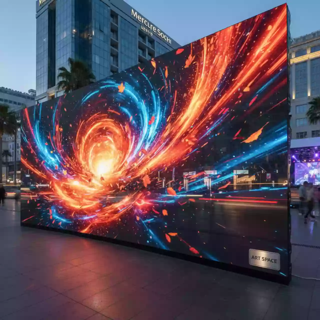 Аренда Экраны светодиодные уличные в Mercure Сочи Центр — ART SPACE