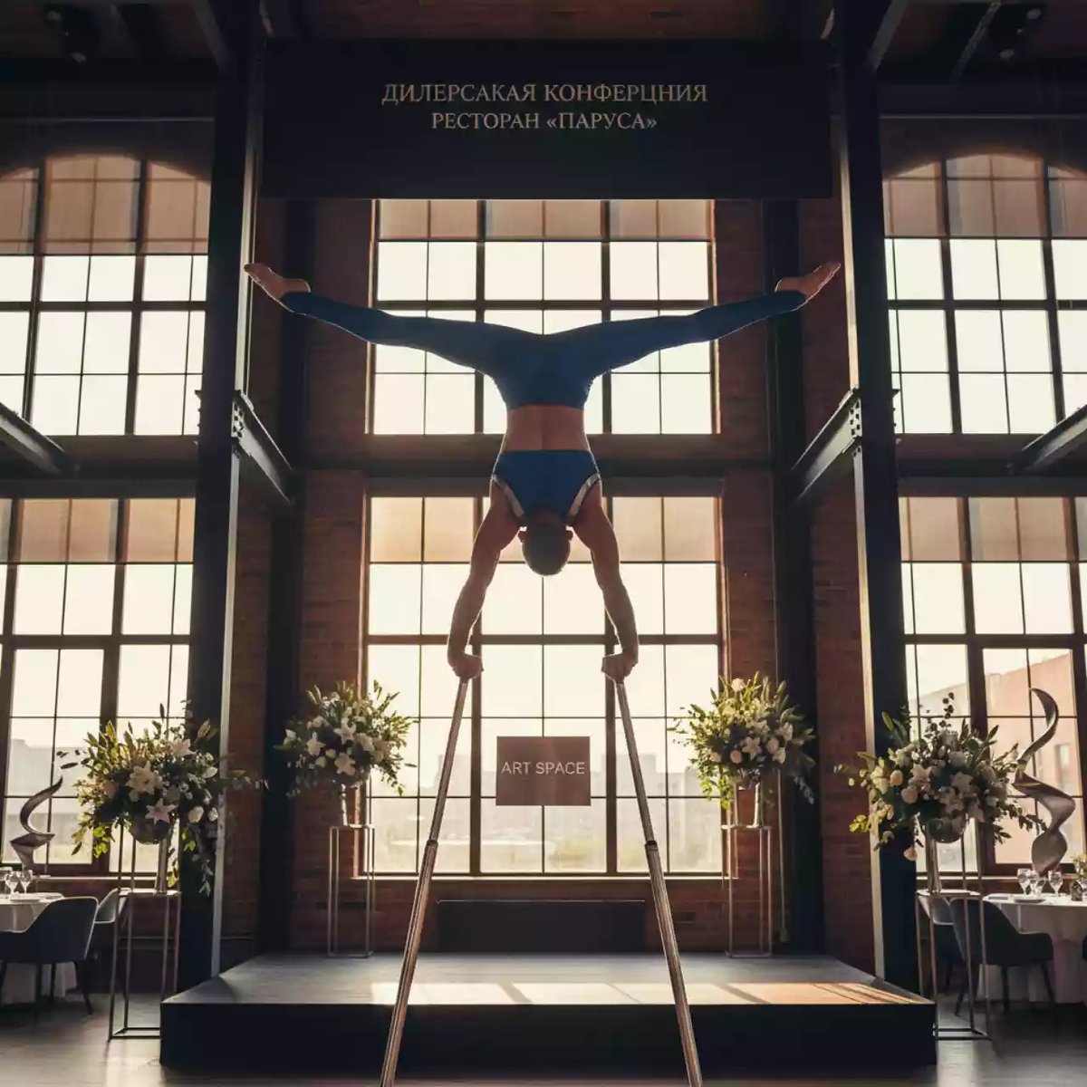 Аренда Эквилибр в ресторане «Паруса» — ART SPACE