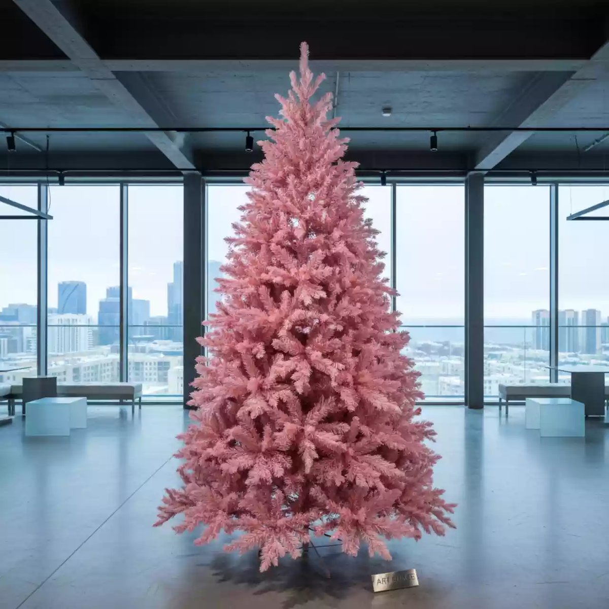 Аренда Ель искусственная литая розовая в Delta Sirius — ART SPACE