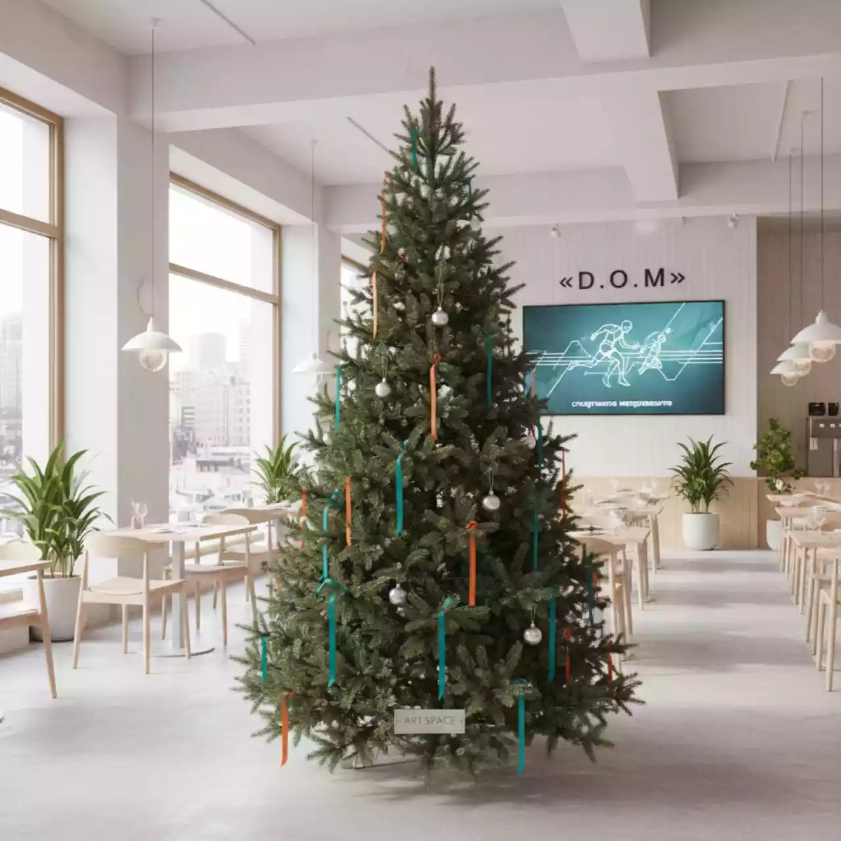 Аренда Ель русская 180–200 см в ресторане «D.O.M» — ART SPACE