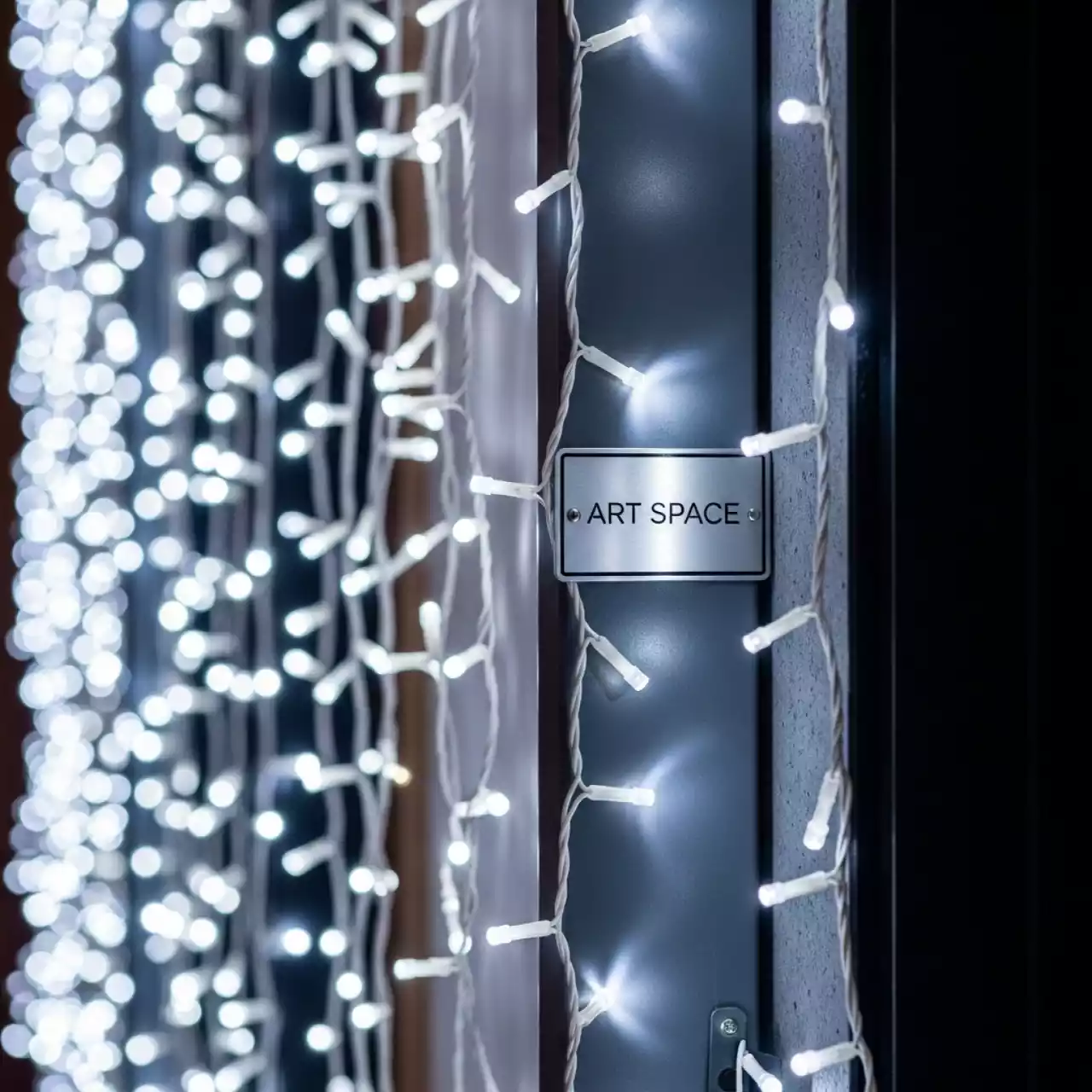 Аренда Электрическая гирлянда Winter Glade холодный белый свет 370 ламп на Сочи Автодроме — ART SPACE