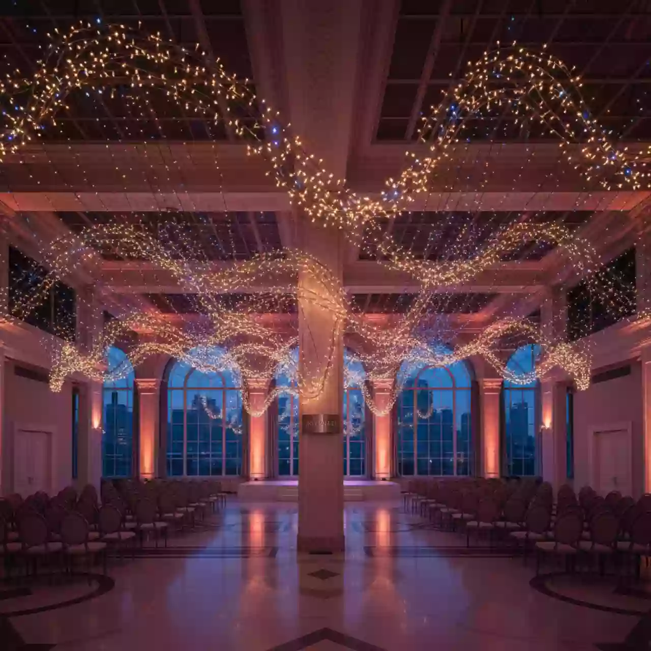 Аренда Электрическая гирлянда Winter Glade мультиколор 550 ламп в Panorama by Mercure — ART SPACE