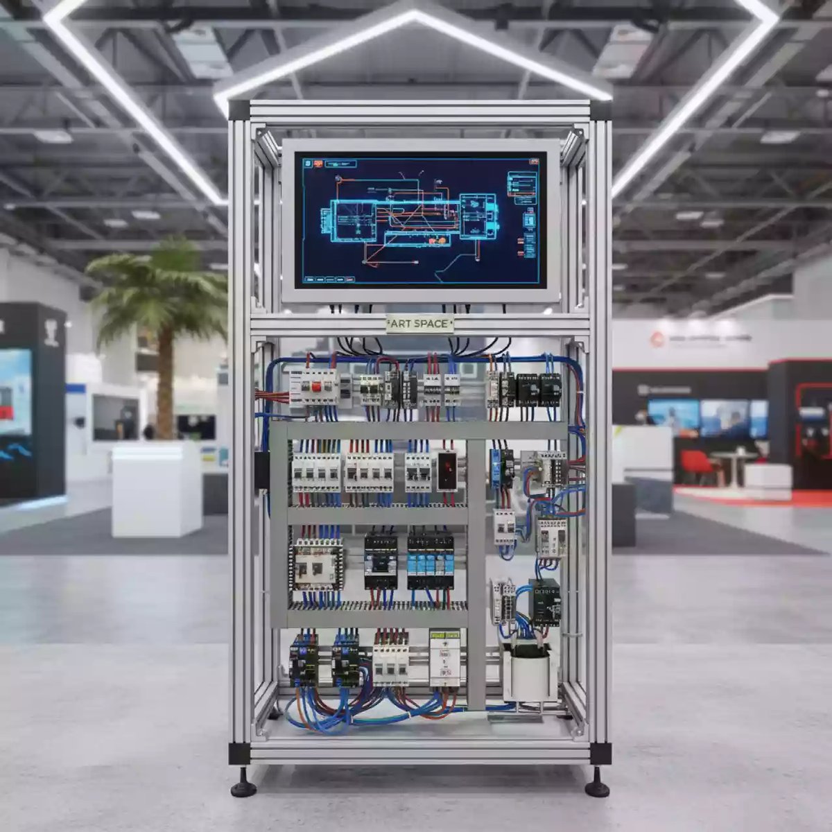 Аренда Электрифицированный стенд схема цепей управления тепловоза ТЭМ2 на пляжных клубах Хосты — ART SPACE