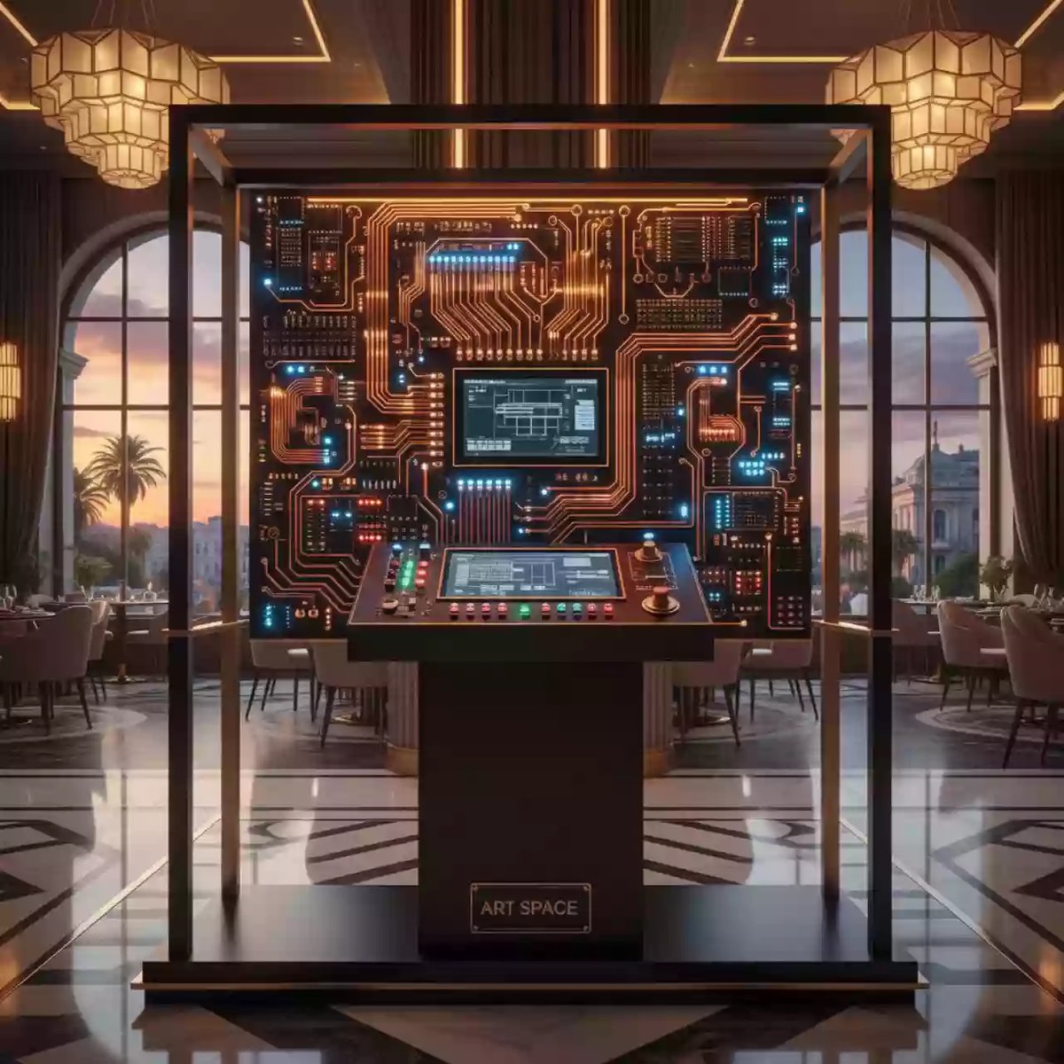 Аренда Электрифицированный стенд схемы цепей тепловоза 2ТЭ116У с компьютерным управлением в ресторане «D.O.M» — ART SPACE