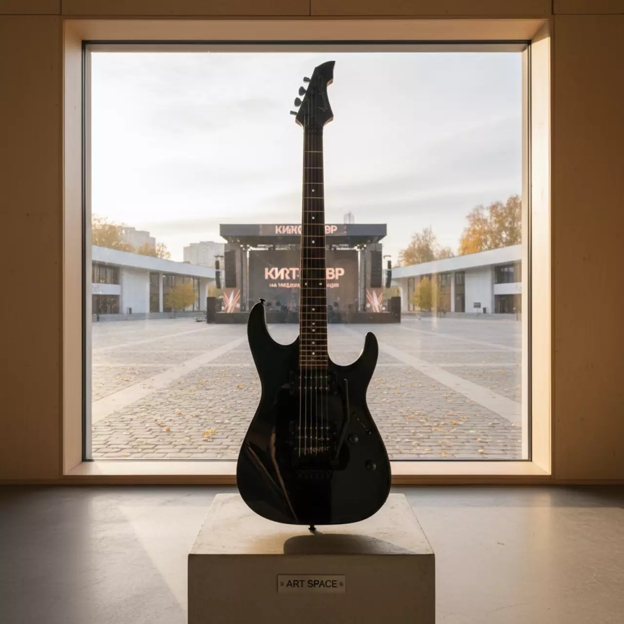 Аренда Электрогитара Heavy Metal черная на Медальной площади — ART SPACE