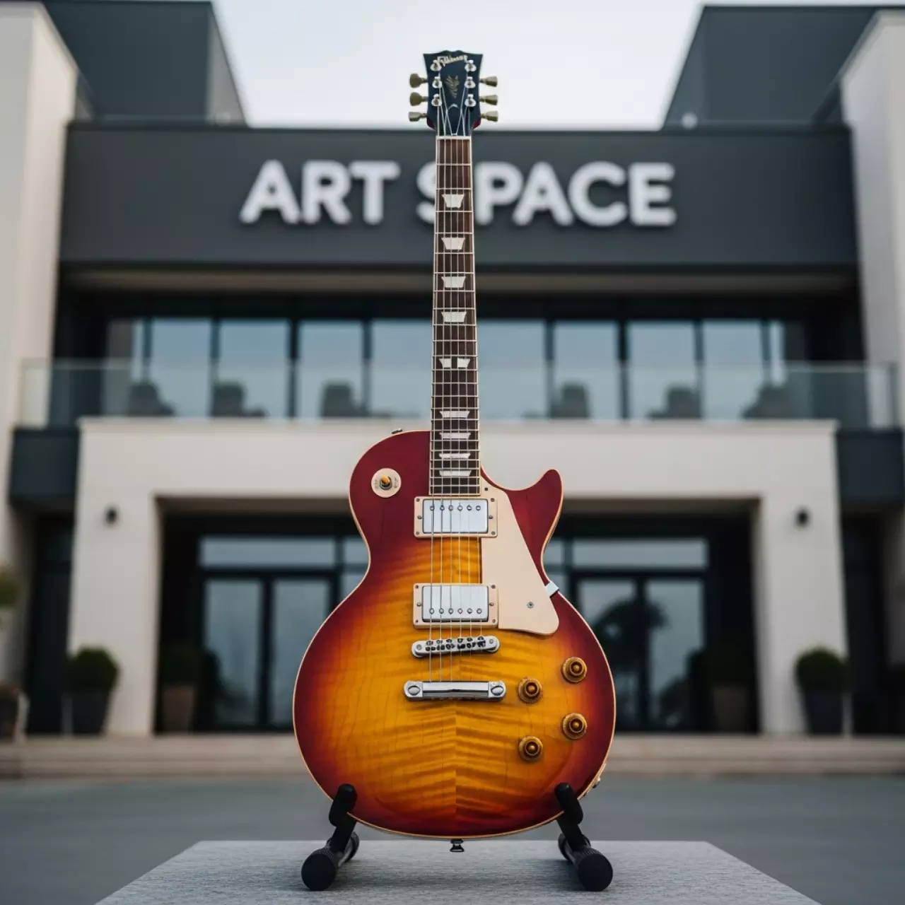 Аренда Электрогитара в стиле Gibson Les Paul в пляжном комплексе VinoGrad — ART SPACE