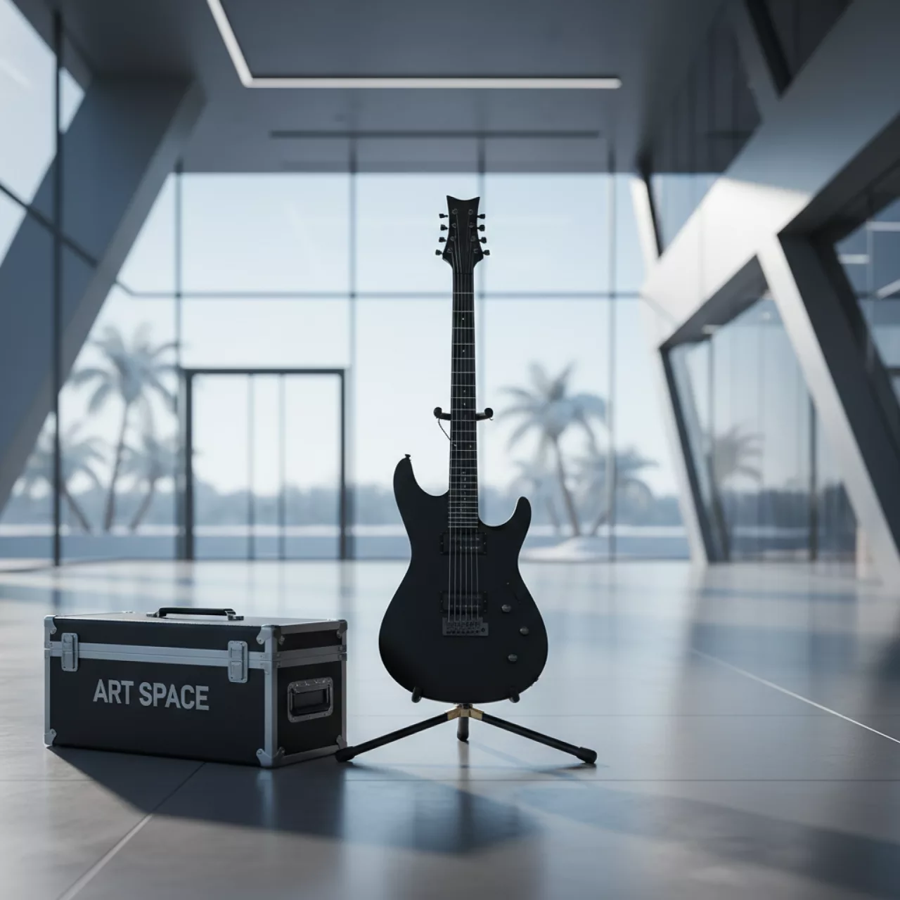 Аренда Электрогитара WGD Black ритм соло на Сочи Автодроме — ART SPACE