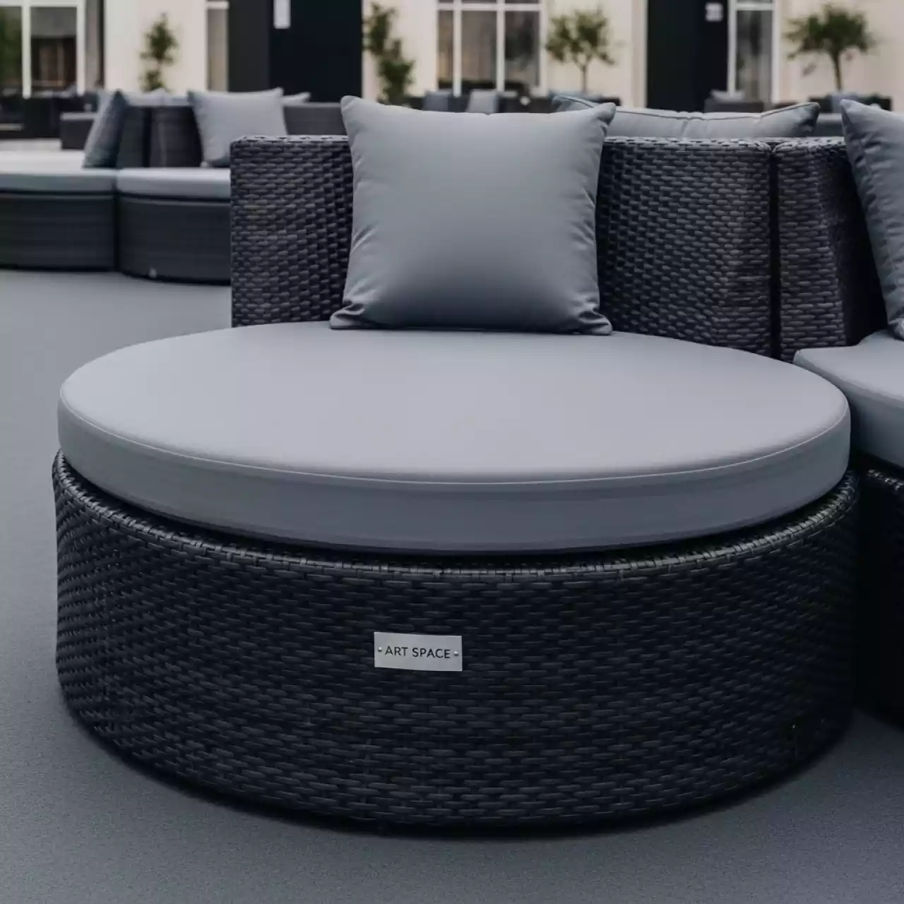 Аренда Элемент дивана модульный круглый ROTANG LUX MALAGA в ресторане «Баран-Рапан» — ART SPACE