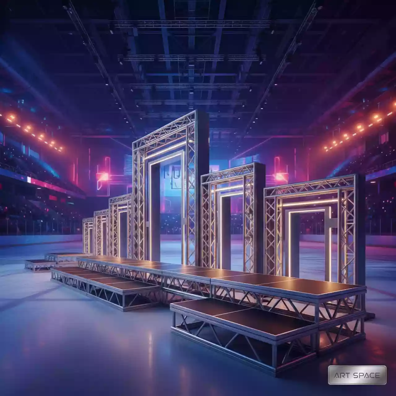 Аренда Элементов опорных 40х60, 60х90, 90х120 в ледовом дворце «Роза Хутор» — ART SPACE