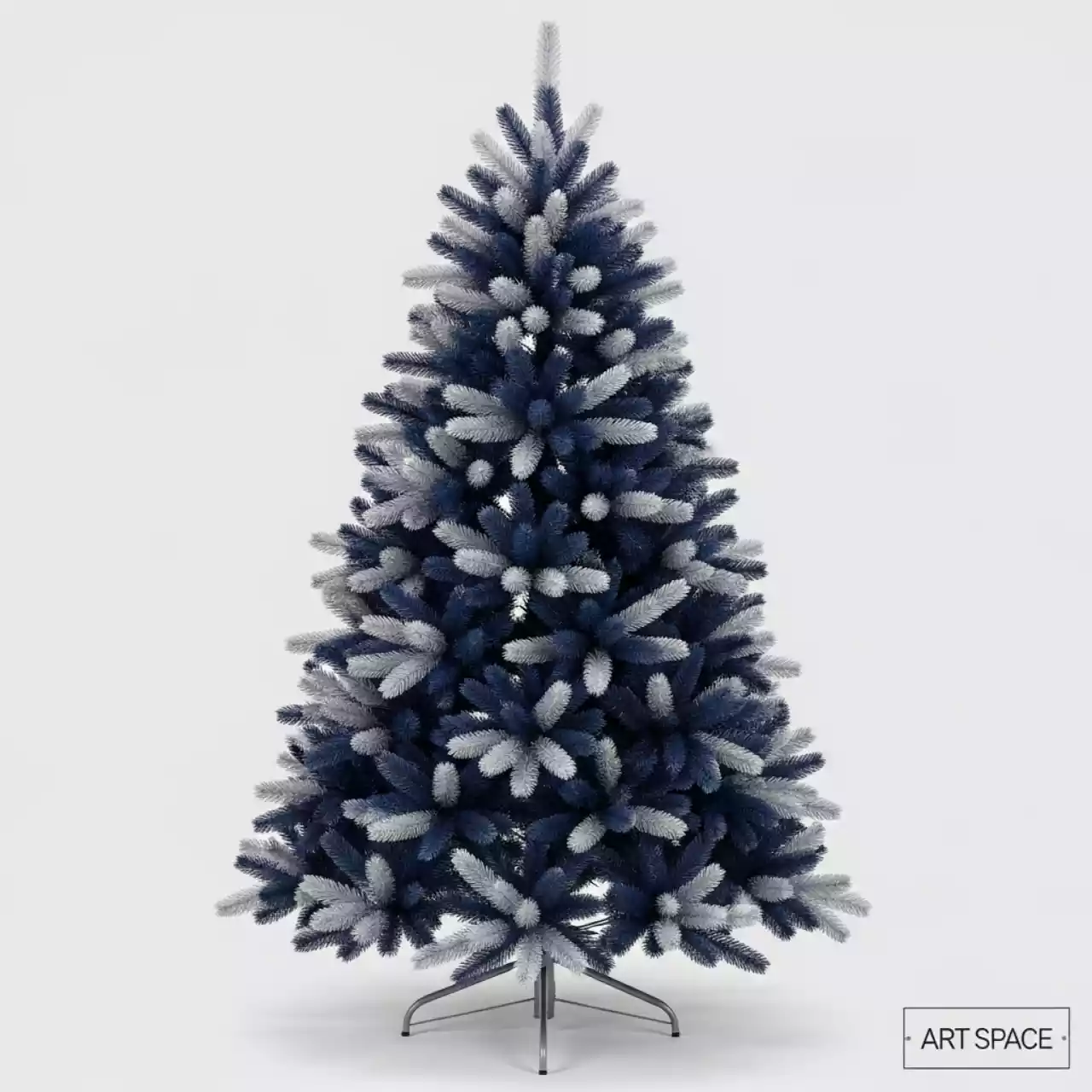 Аренда Ёлка искусственная сине серебряная 150 см на VIP теплоходе (Морпорт Сочи) — ART SPACE