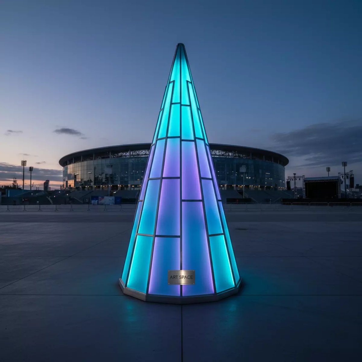 Аренда Елочка с подсветкой в Ледовом дворце «Айсберг» — ART SPACE