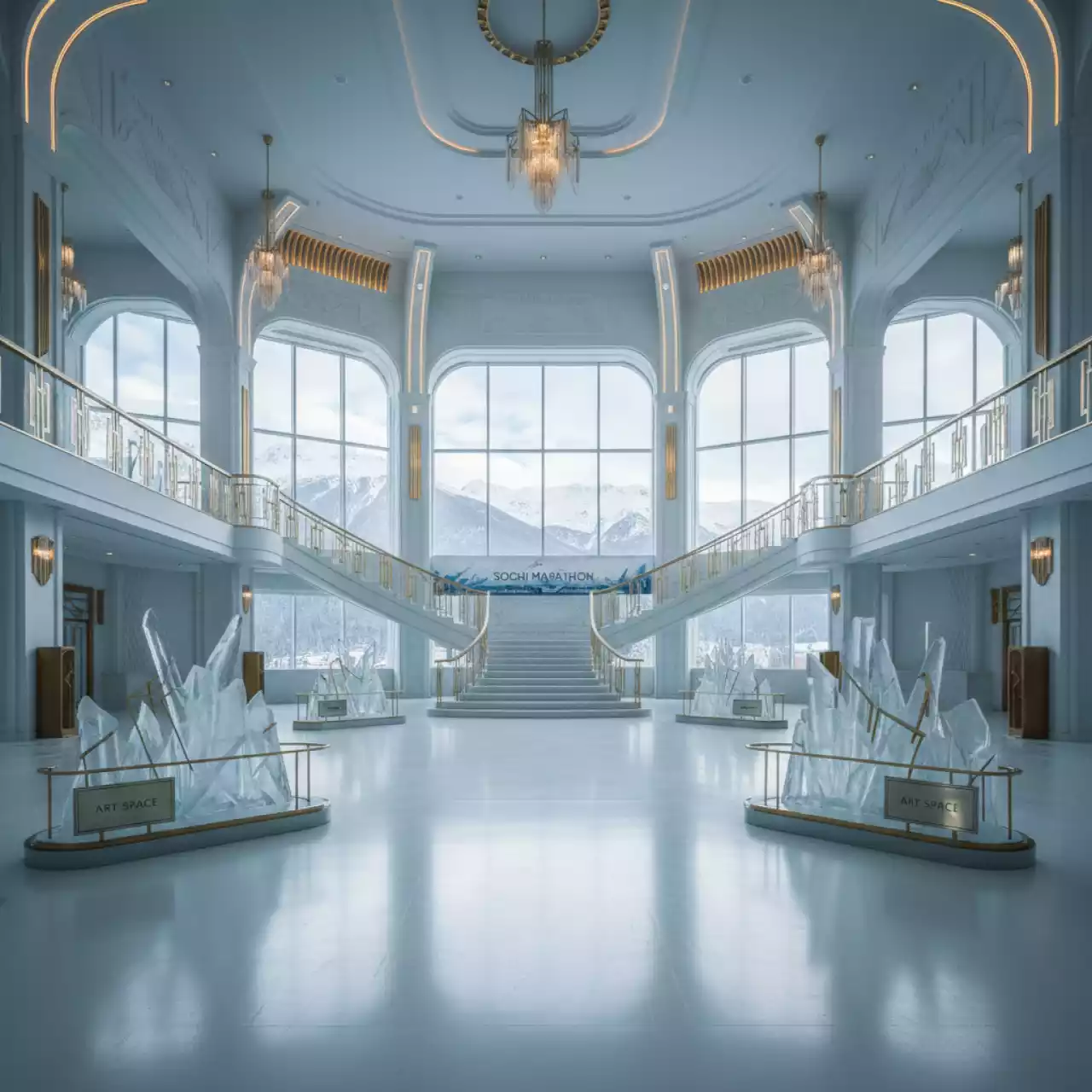 Аренда Эмаль алкидная белая Apollo Paint ПФ 115 в ледовом дворце «Роза Хутор» — ART SPACE