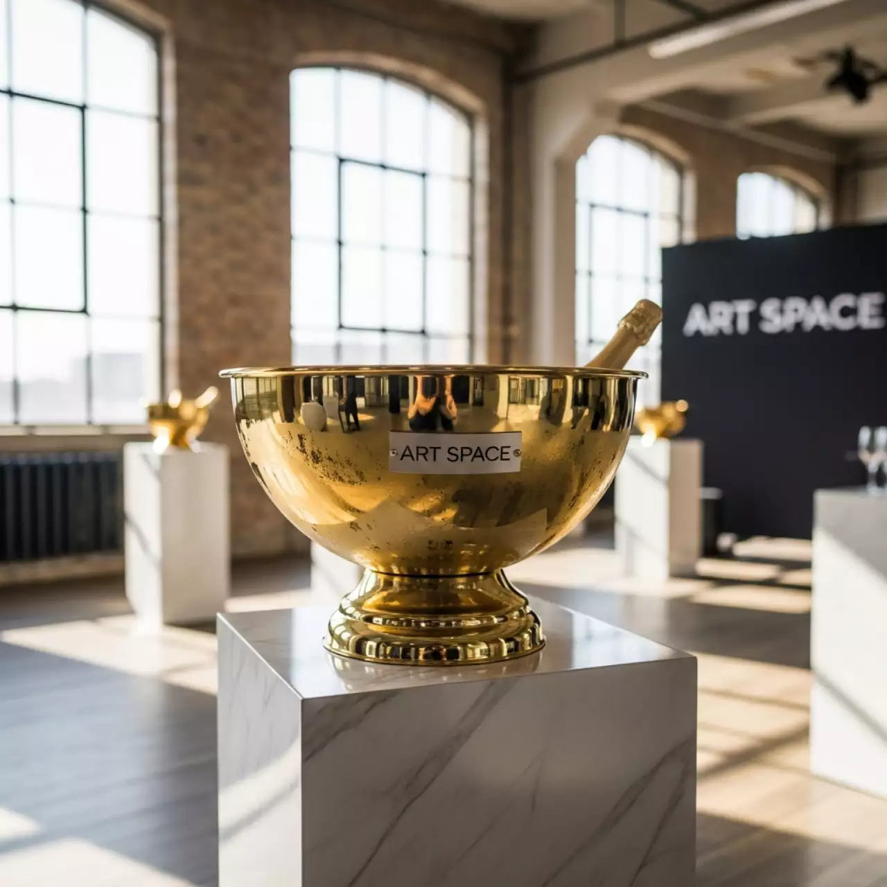 Аренда Емкость для охлаждения шампанского "Пунш болл Gold" 12 л в лофте «Студия 21» — ART SPACE