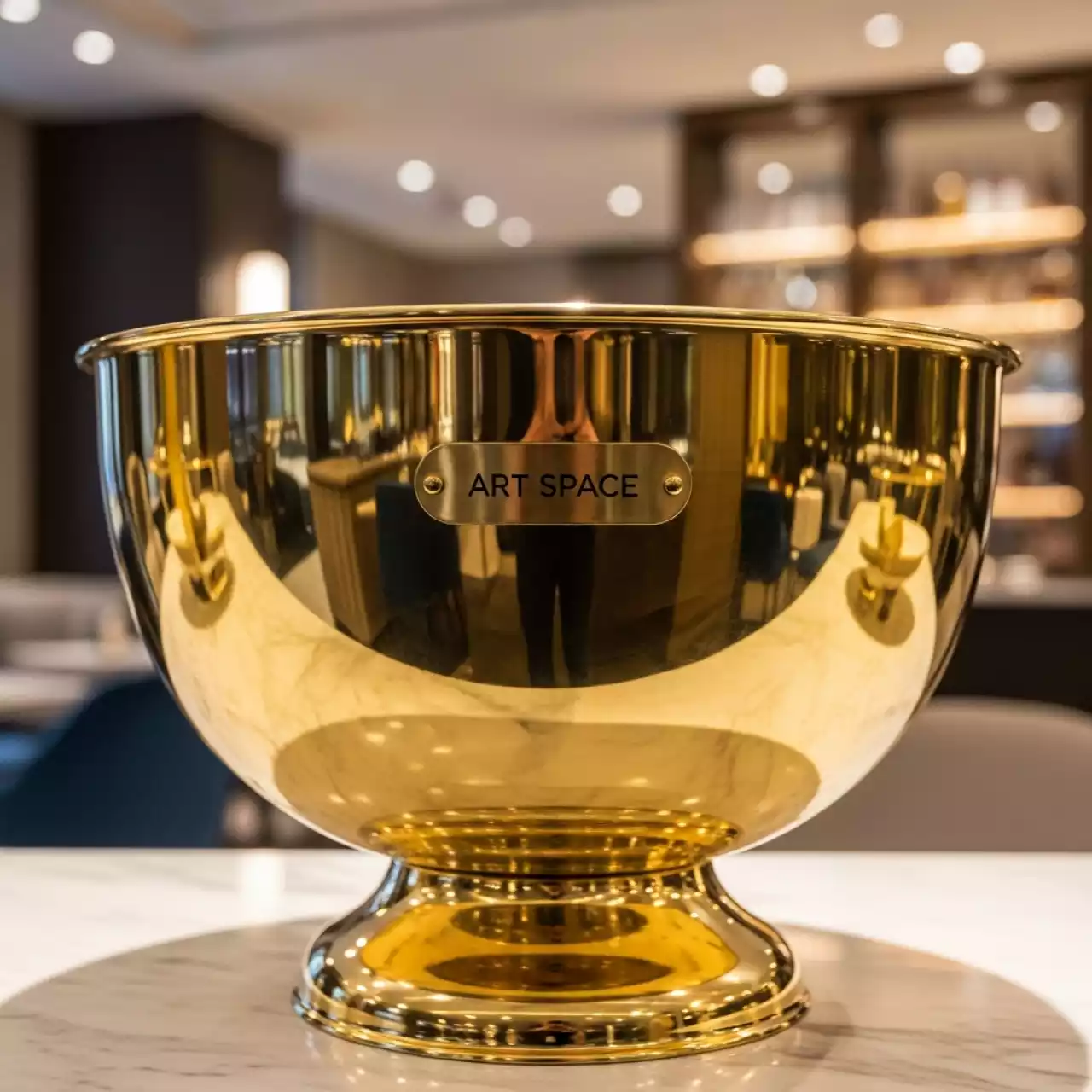 Аренда Емкость для охлаждения шампанского пунш боул gold 12 л в Mercure Сочи Центр — ART SPACE