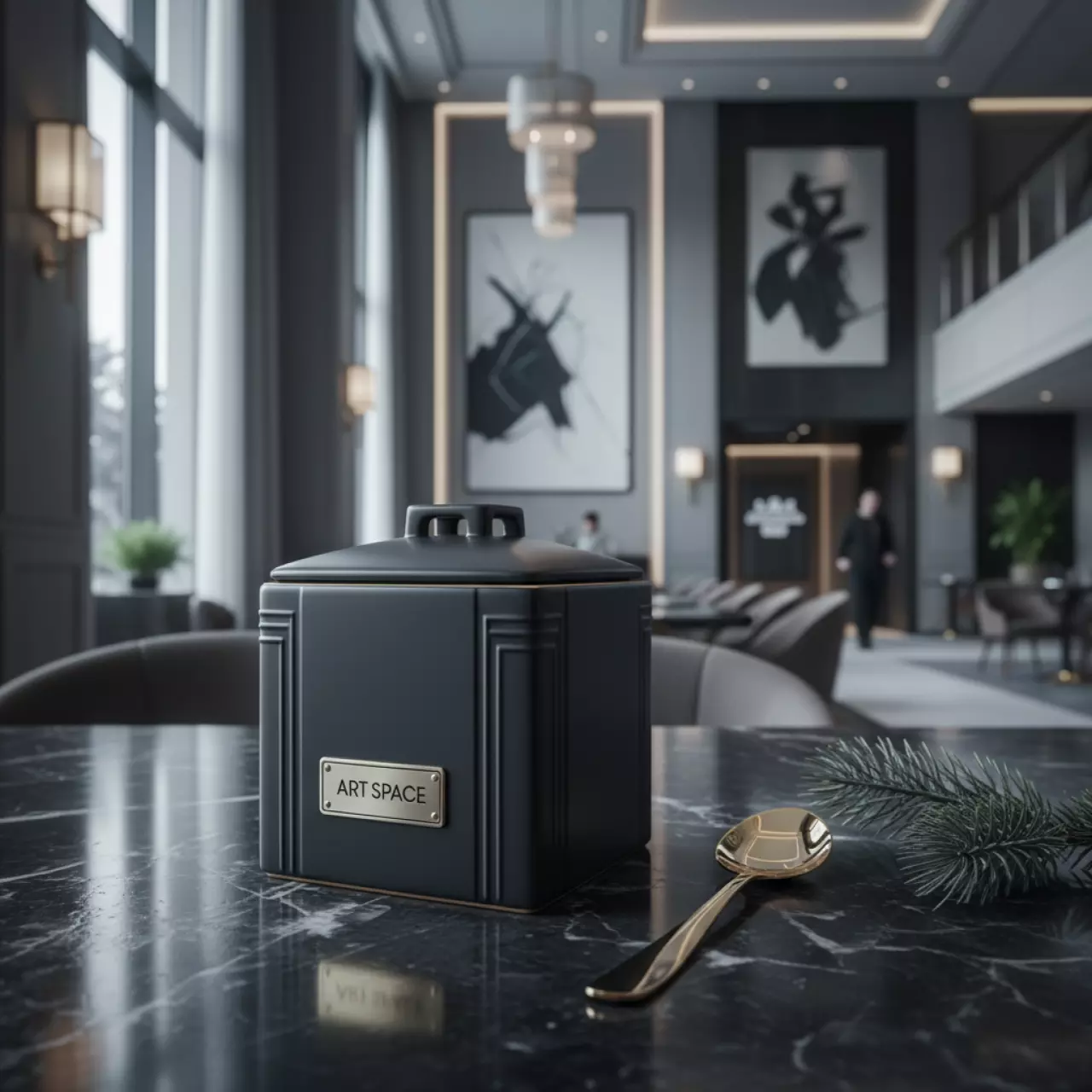 Аренда Емкость для соуса черная 90х70 мм в Grand Karat Sochi — ART SPACE