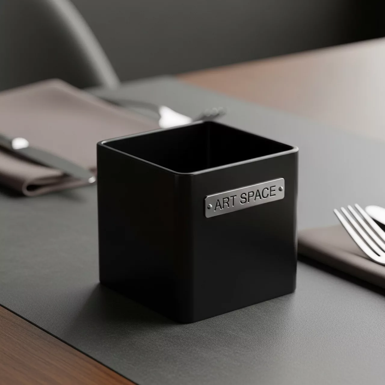 Аренда Емкость для соуса глубокая квадратная черная 55 мм 50 мл в Delta Sirius — ART SPACE