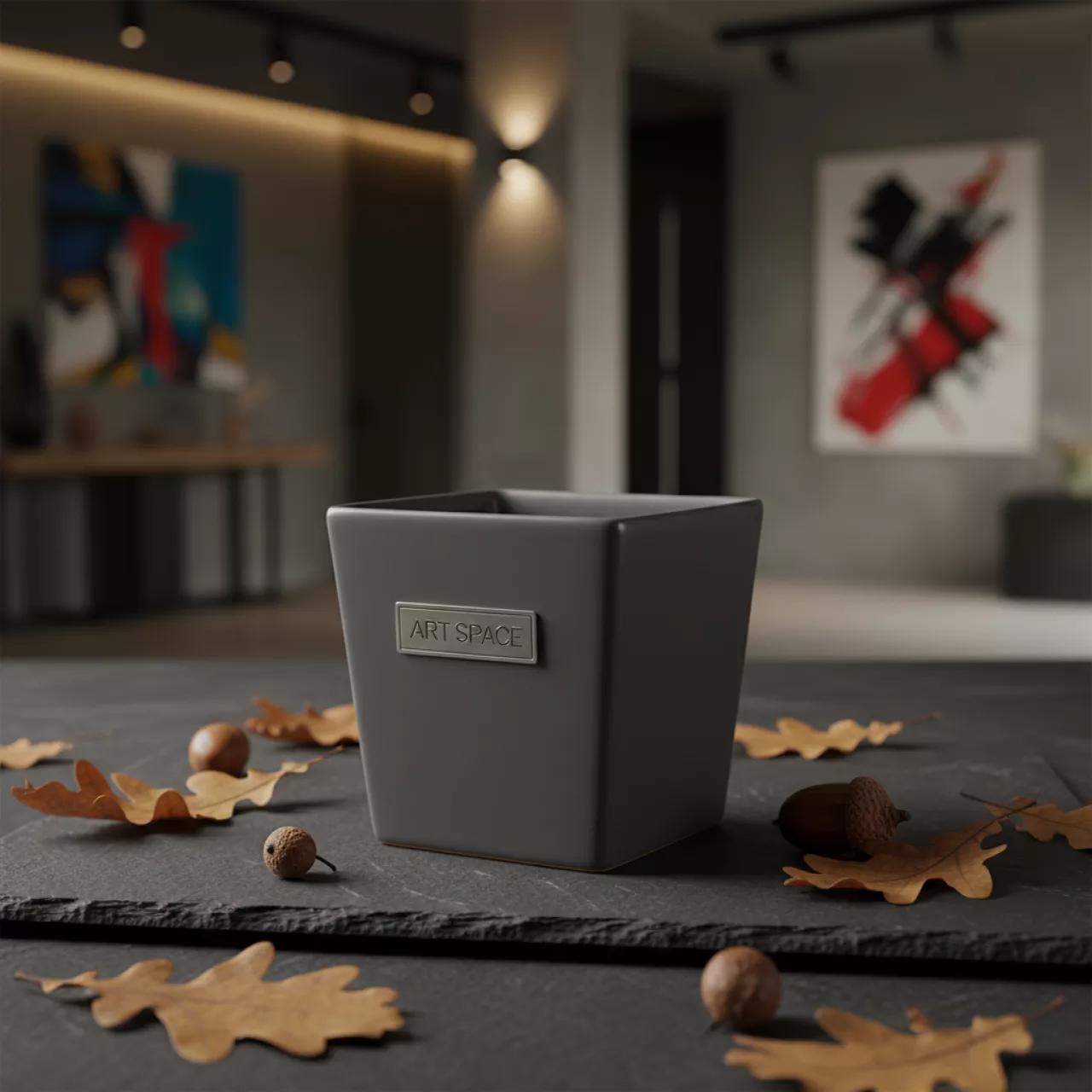 Аренда Емкость для соуса глубокая серая квадратная 50 мл 55 мм на вилле «Анна» — ART SPACE