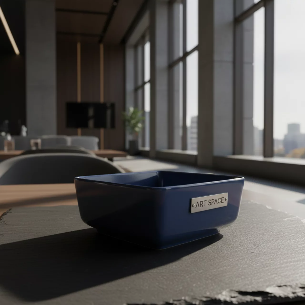 Аренда Емкость для соуса глубокая синяя квадратная 50 мл 55 мм в Cosmos Sochi Hotel — ART SPACE