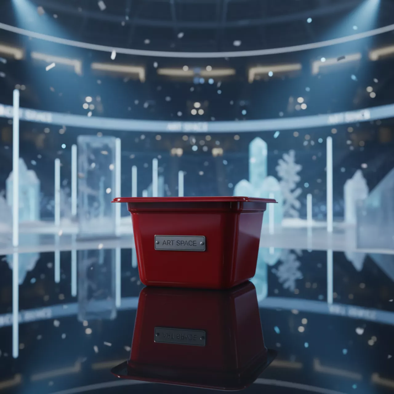 Аренда Емкость для соуса квадратная глубокая красная 50 мл 55х55 мм в Сириус Арене — ART SPACE