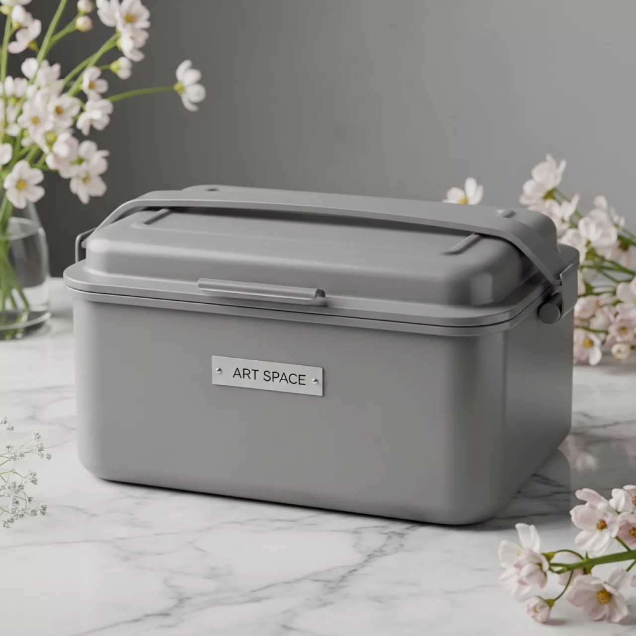 Аренда Ёмкость фуршетная Мун с откидной крышкой серая 0,8 л в санатории «Сочи» — ART SPACE