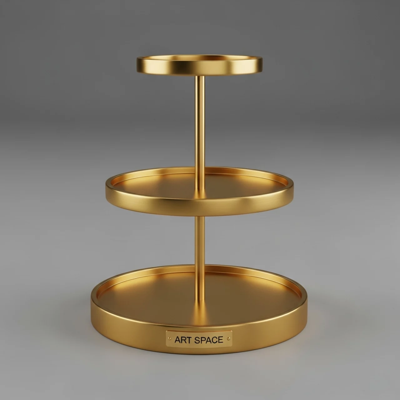 Аренда Этажерка 3 ярусная Gold высота 44 см в Зимнем театре — ART SPACE