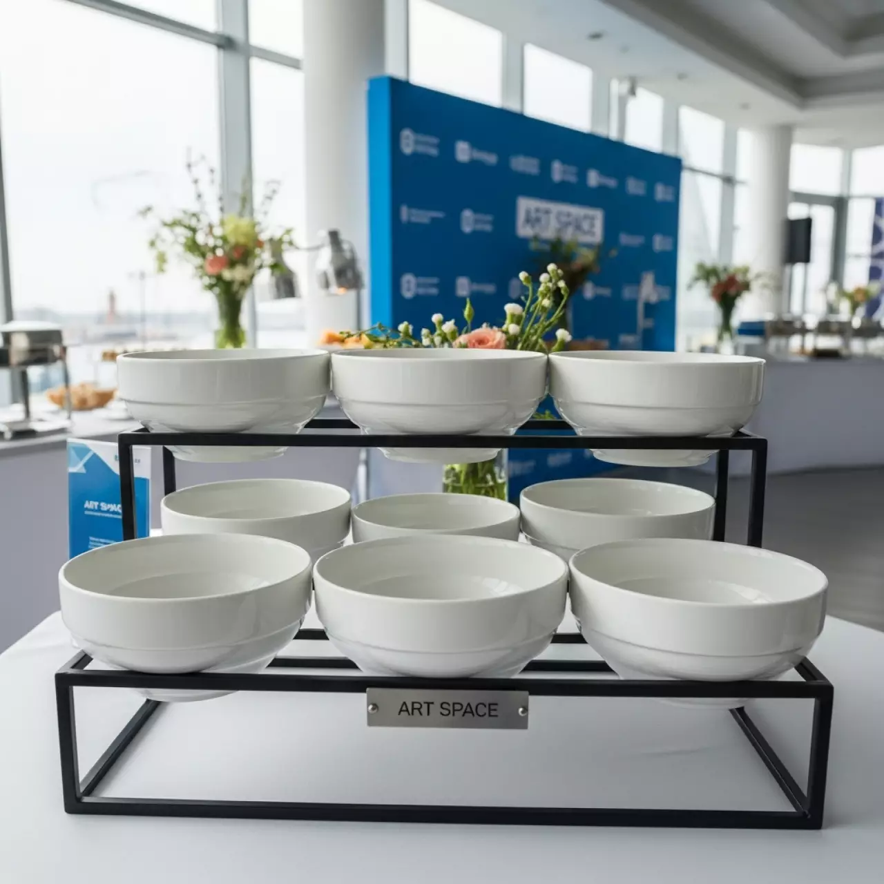 Аренда Этажерка с 6 салатниками диаметр 14 см 48х30 см в зале «Чайка» (Морпорт) — ART SPACE