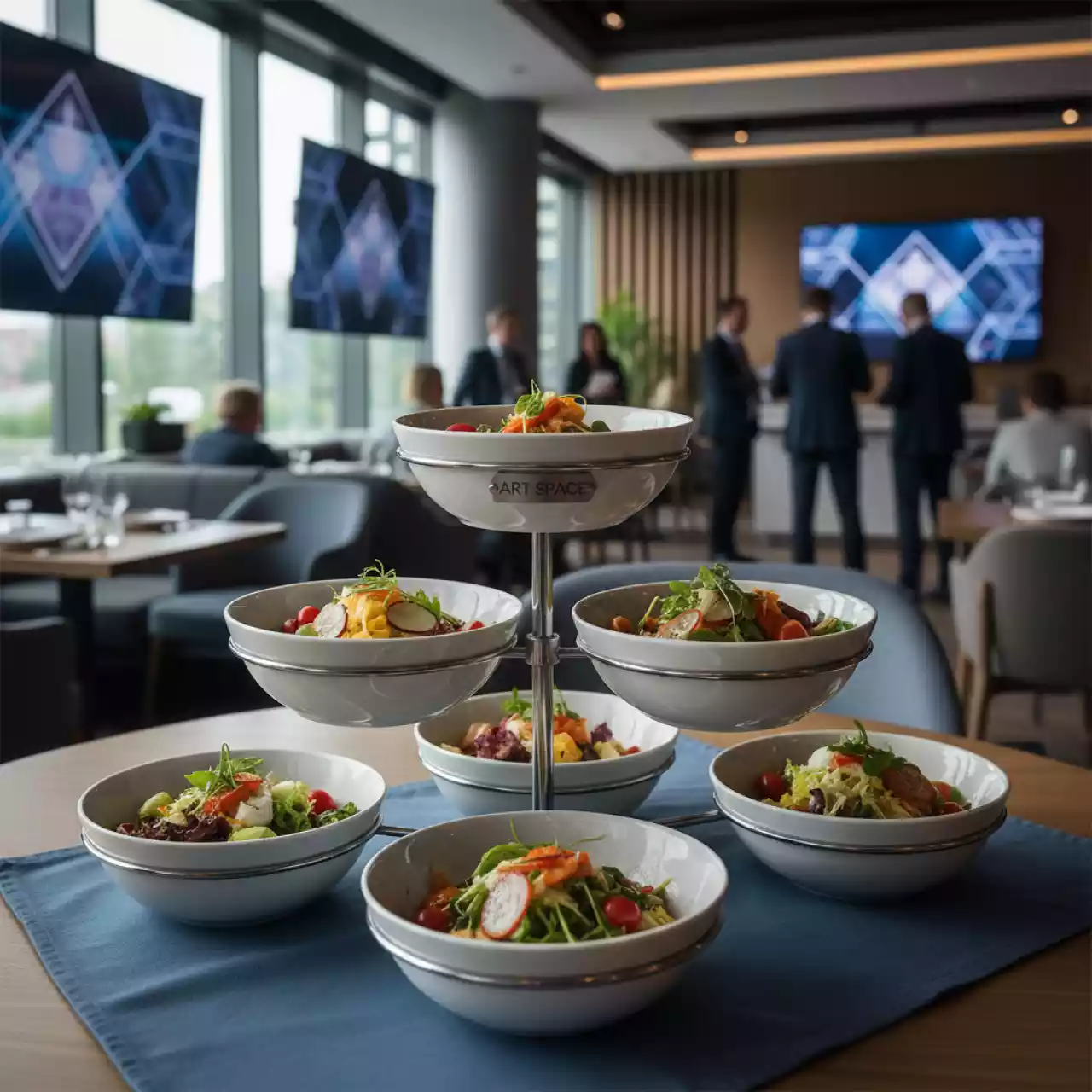 Аренда Этажерка салатница APS Германия 6 салатников в ресторане «D.O.M» — ART SPACE