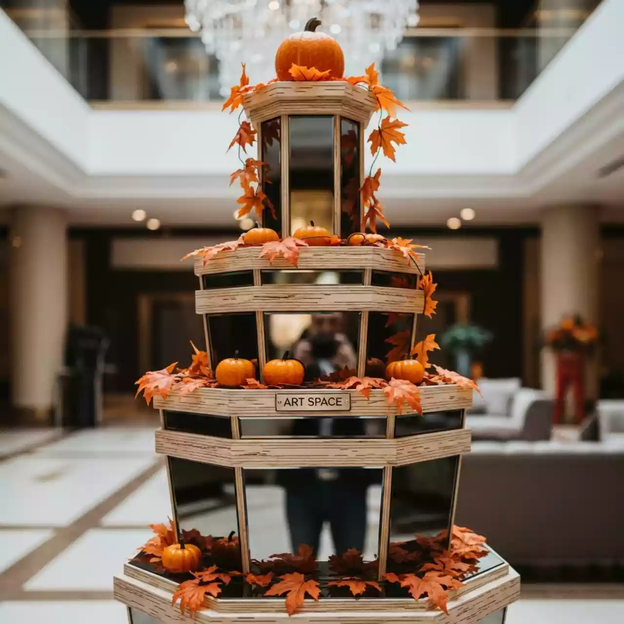 Аренда Этажерка Virtuos береза с эффектом в Sport Inn Hotel & Wellness — ART SPACE