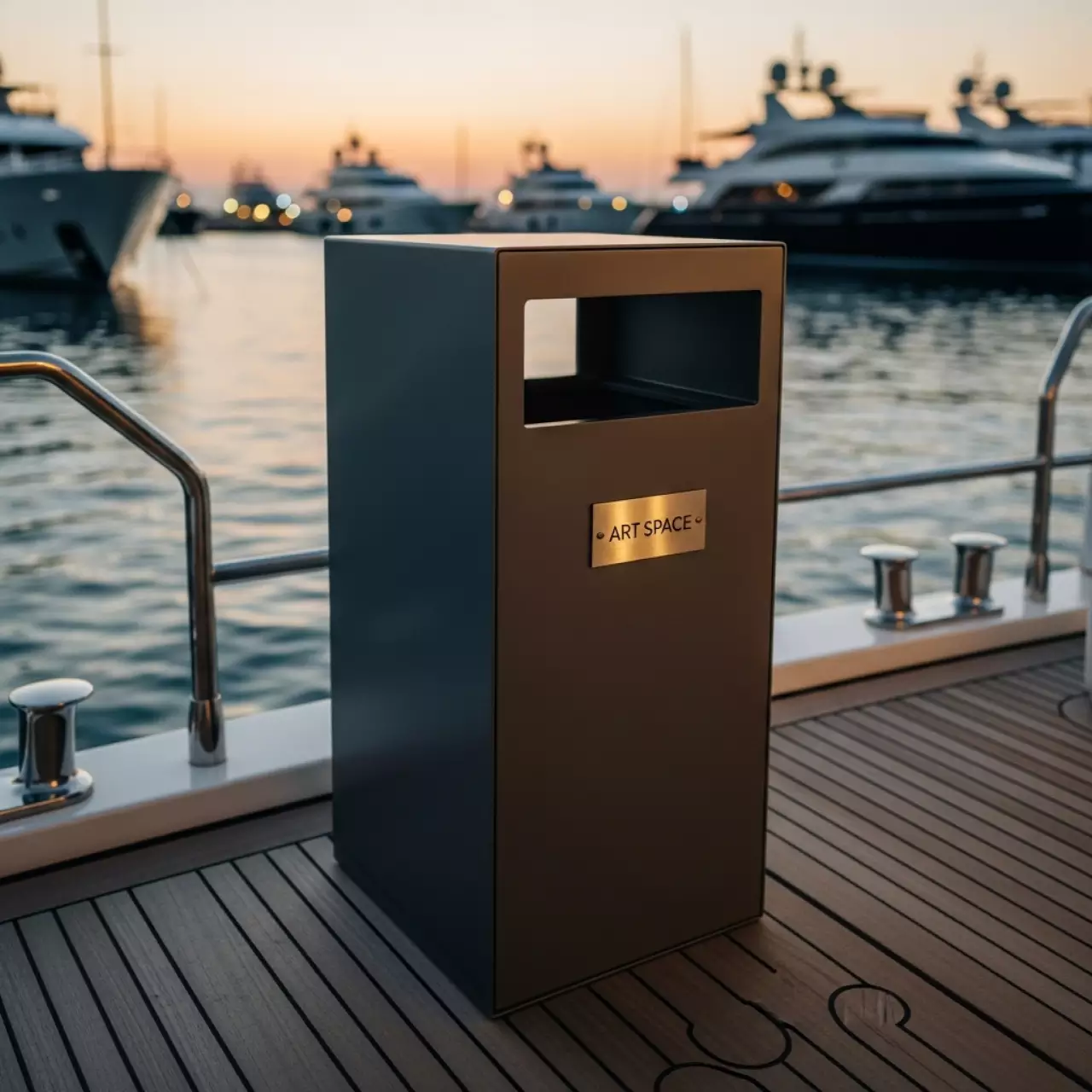 Аренда Евробак для мусора 120 л на VIP-яхте (Имеретинский порт) — ART SPACE