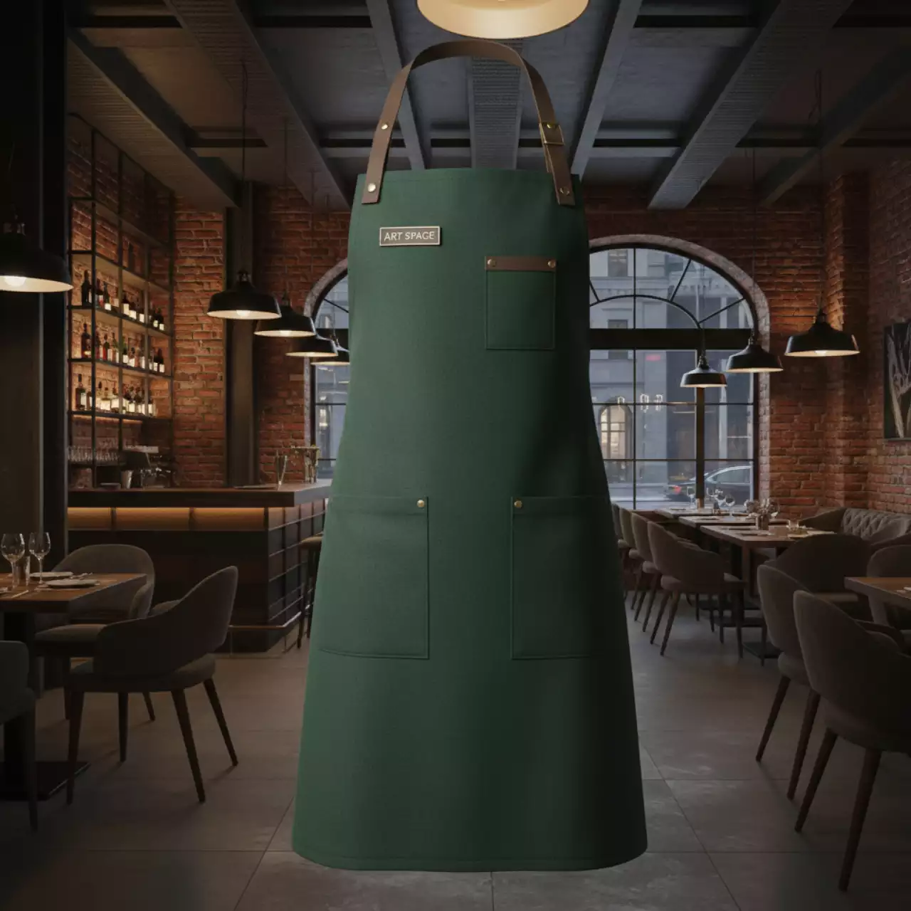 Аренда Фартук зеленый в ресторане «D.O.M» — ART SPACE