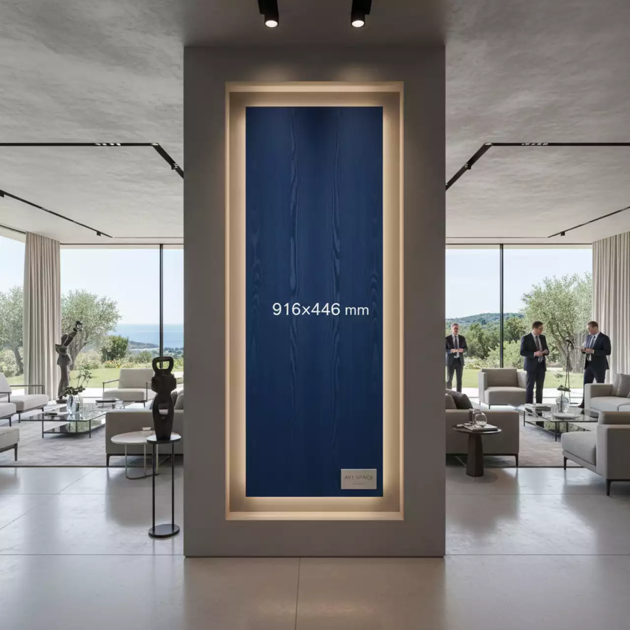 Аренда Фасад 916х446 мм роял вуд синий на вилле «Анна» — ART SPACE