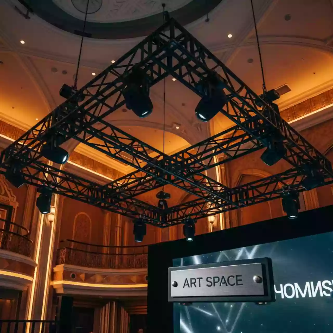 Аренда Фермы квадратные черные 290х290 мм в казино «Сочи» — ART SPACE