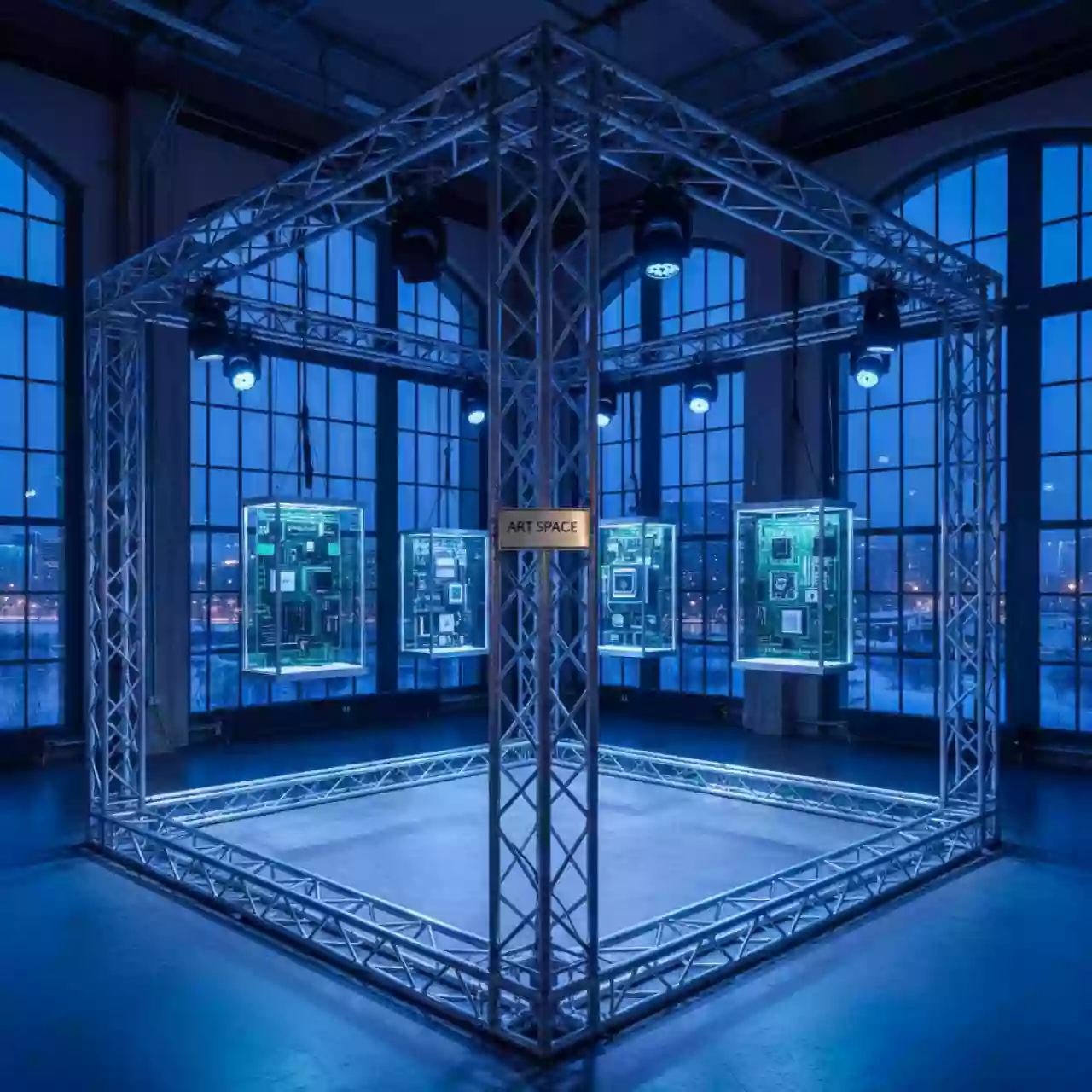 Аренда Фермы квадролайт Prolyte в лофте «Студия 21» — ART SPACE