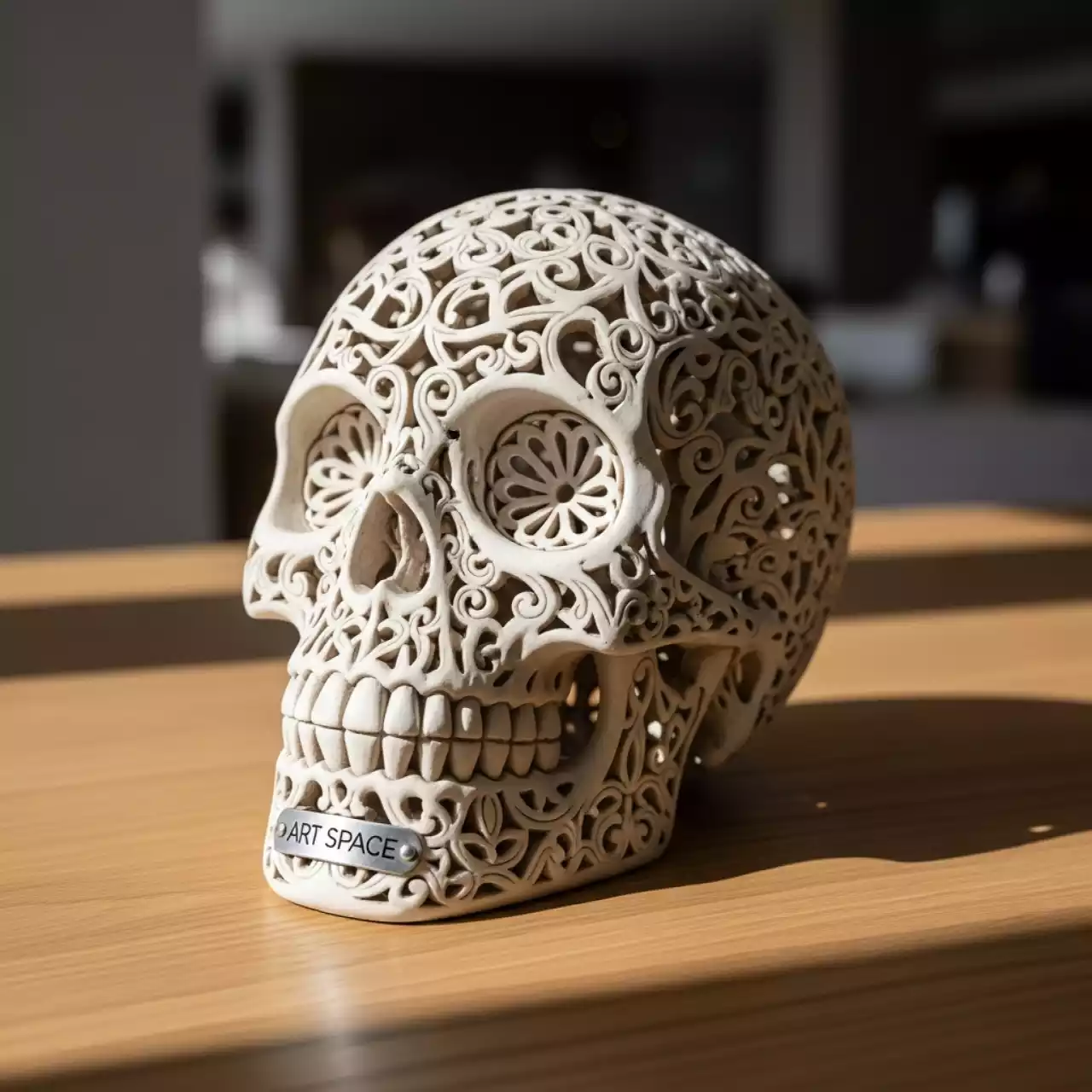 Аренда Фигура декоративная резная Череп 14 см в Karat Resort — ART SPACE
