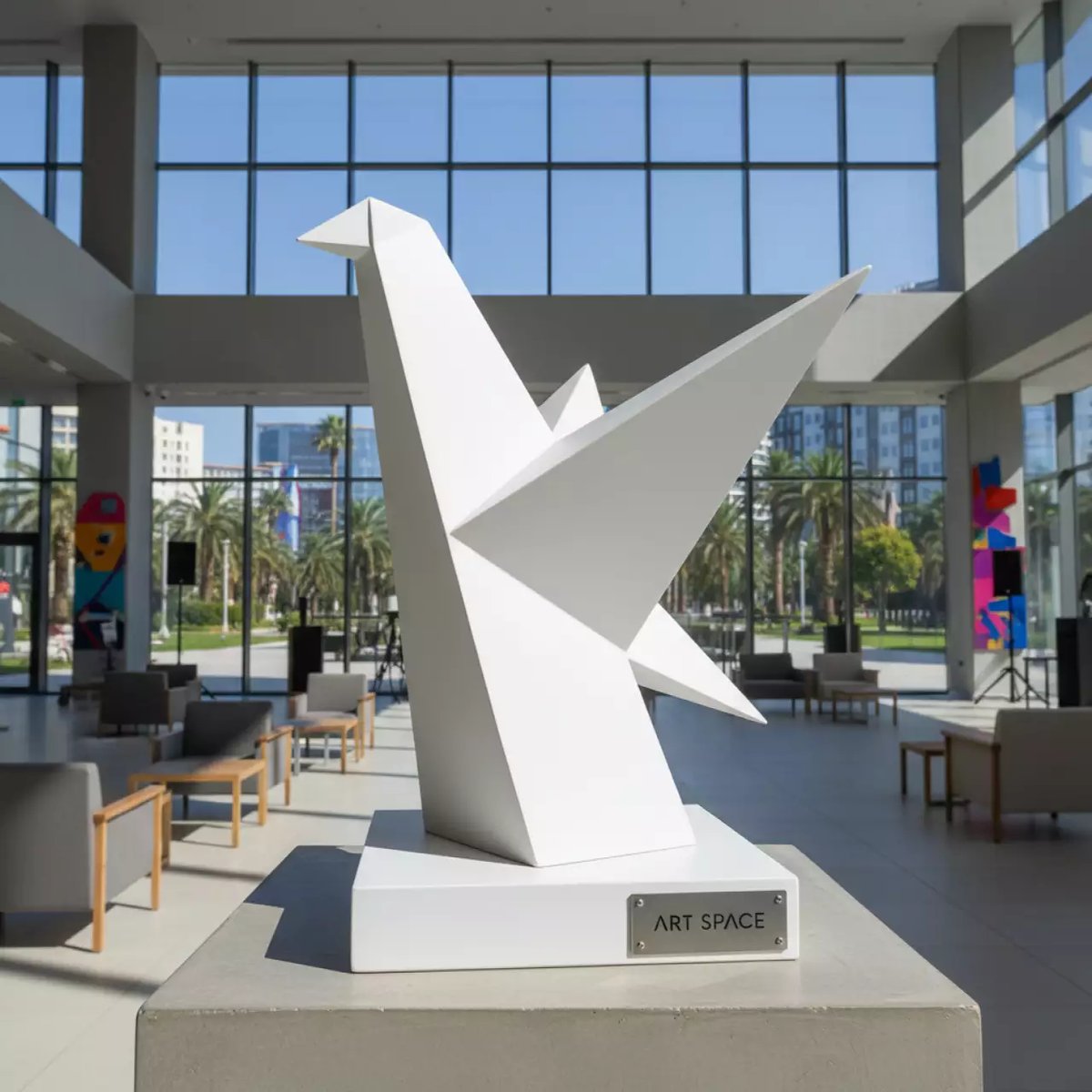 Аренда Фигура дизайнерская пластиковая Origami Tori Basic в City Park Hotel Sochi — ART SPACE