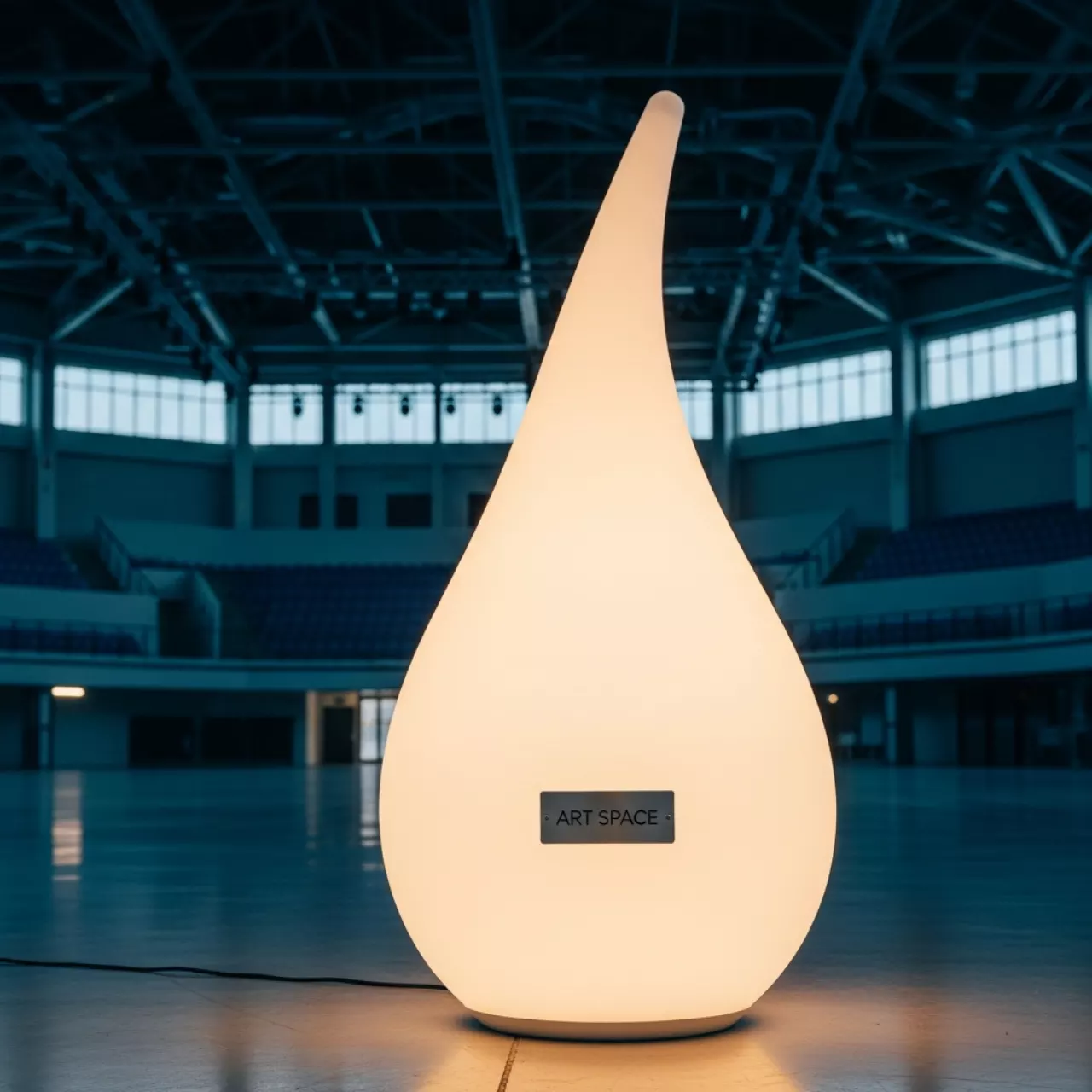 Аренда Фигура "Капля" с подсветкой LED H 121 см в Ледовом дворце «Айсберг» — ART SPACE