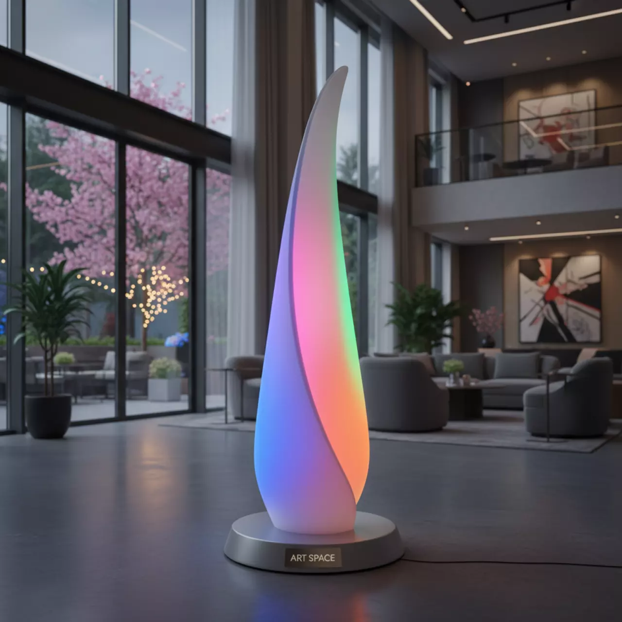 Аренда Фигура Капля с подсветкой LED H 121 в Green Flow Hotel — ART SPACE