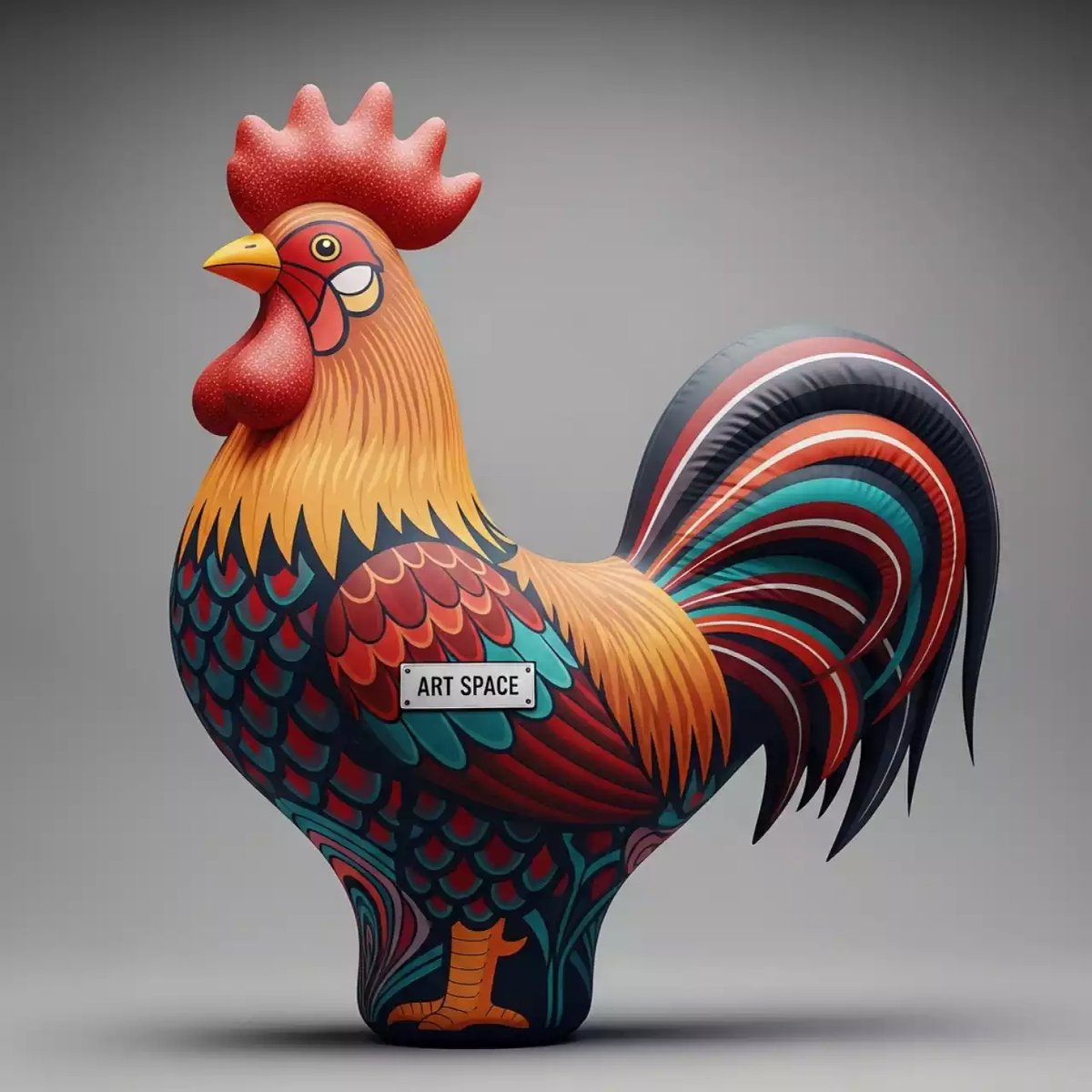 Аренда Фигура надувная Петушок в Delta Sirius — ART SPACE