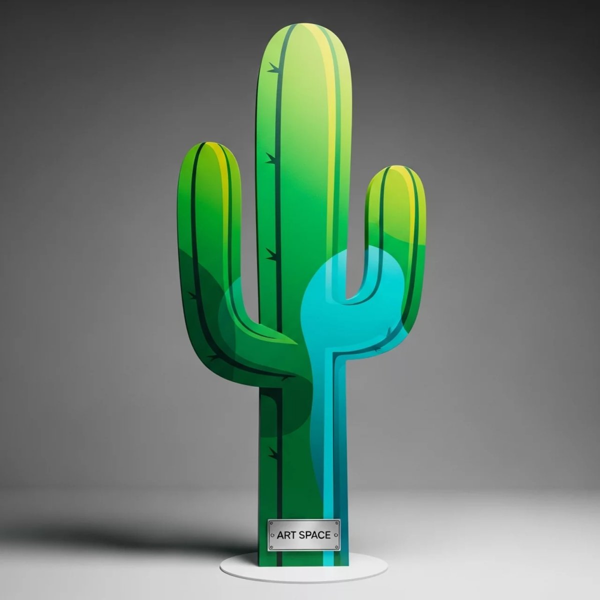 Аренда Фигура ростовая кактус плоский 175 см в Radisson Hotel Rosa Khutor — ART SPACE