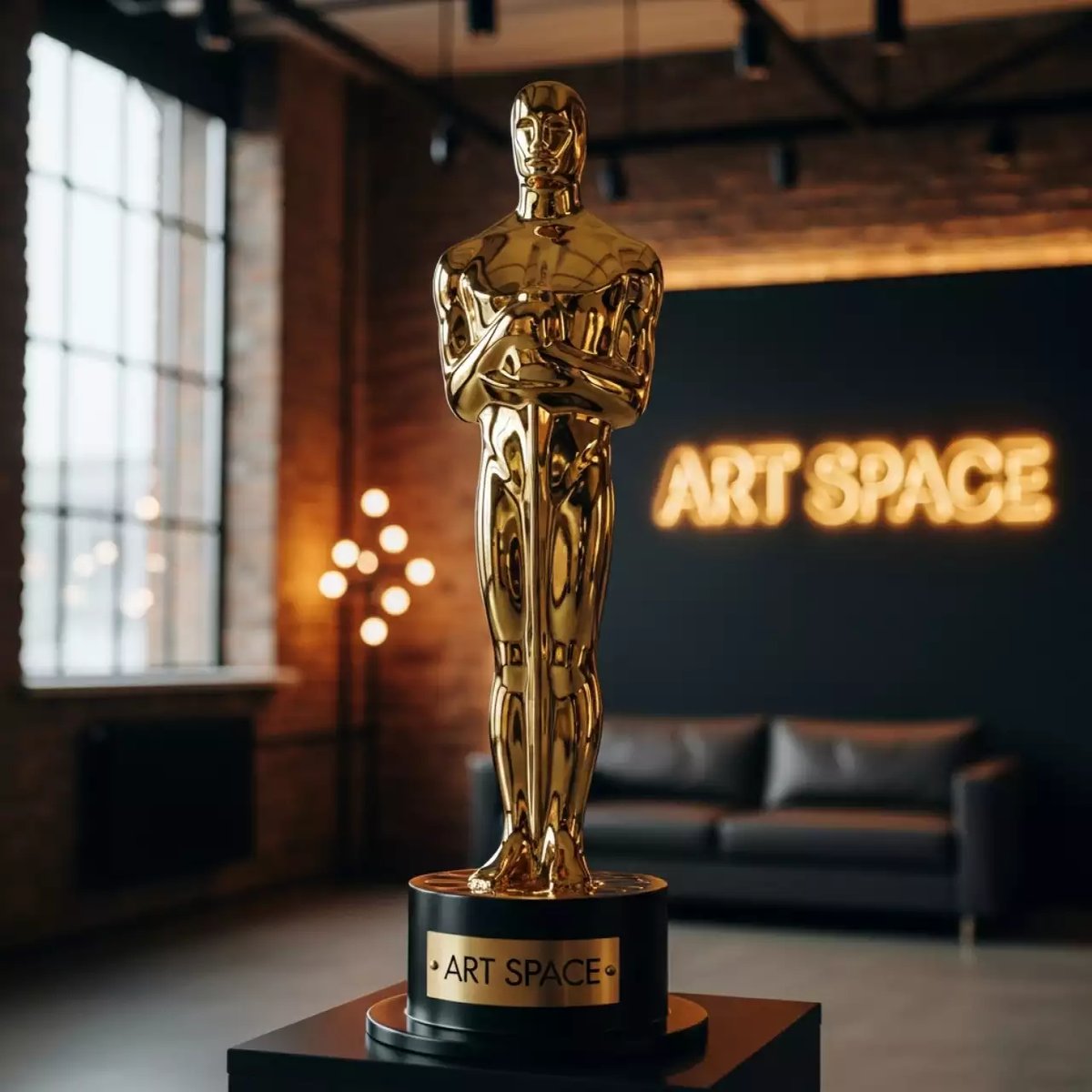 Аренда Фигура ростовая статуэтки 'Оскар' в Alpha Sirius — ART SPACE