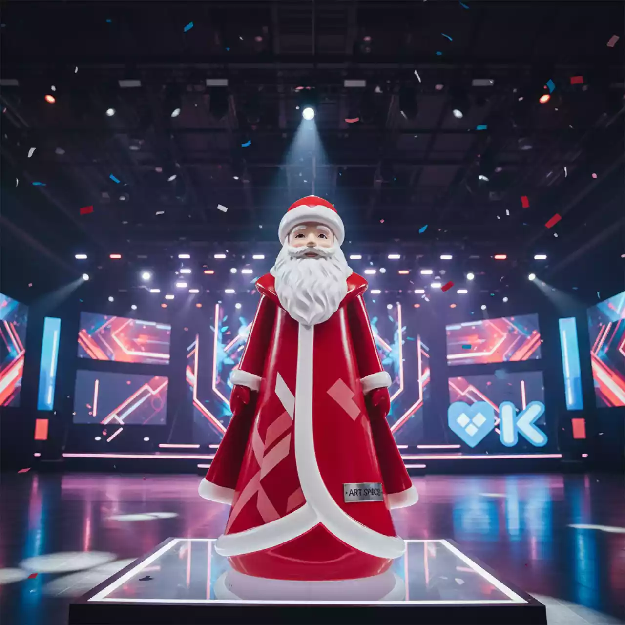 Аренда Фигурка Дед Мороз 46 см красная в Delta Sirius — ART SPACE