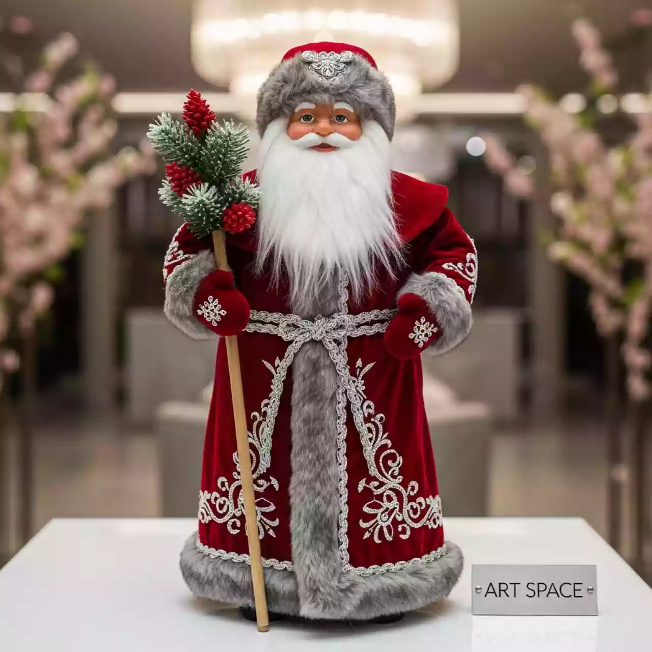 Аренда Фигурка Дед Мороз 46 см красный в отеле «Богатырь» — ART SPACE
