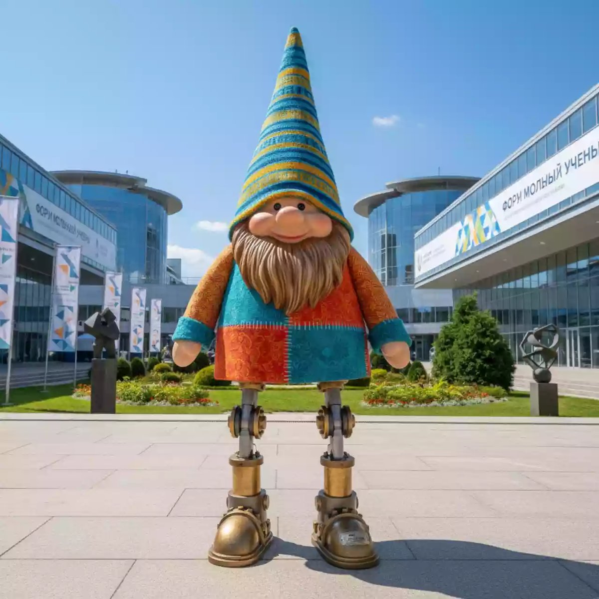 Аренда Фигурка гномочка на телескопических ногах 80-125 см в санатории «Металлург» — ART SPACE