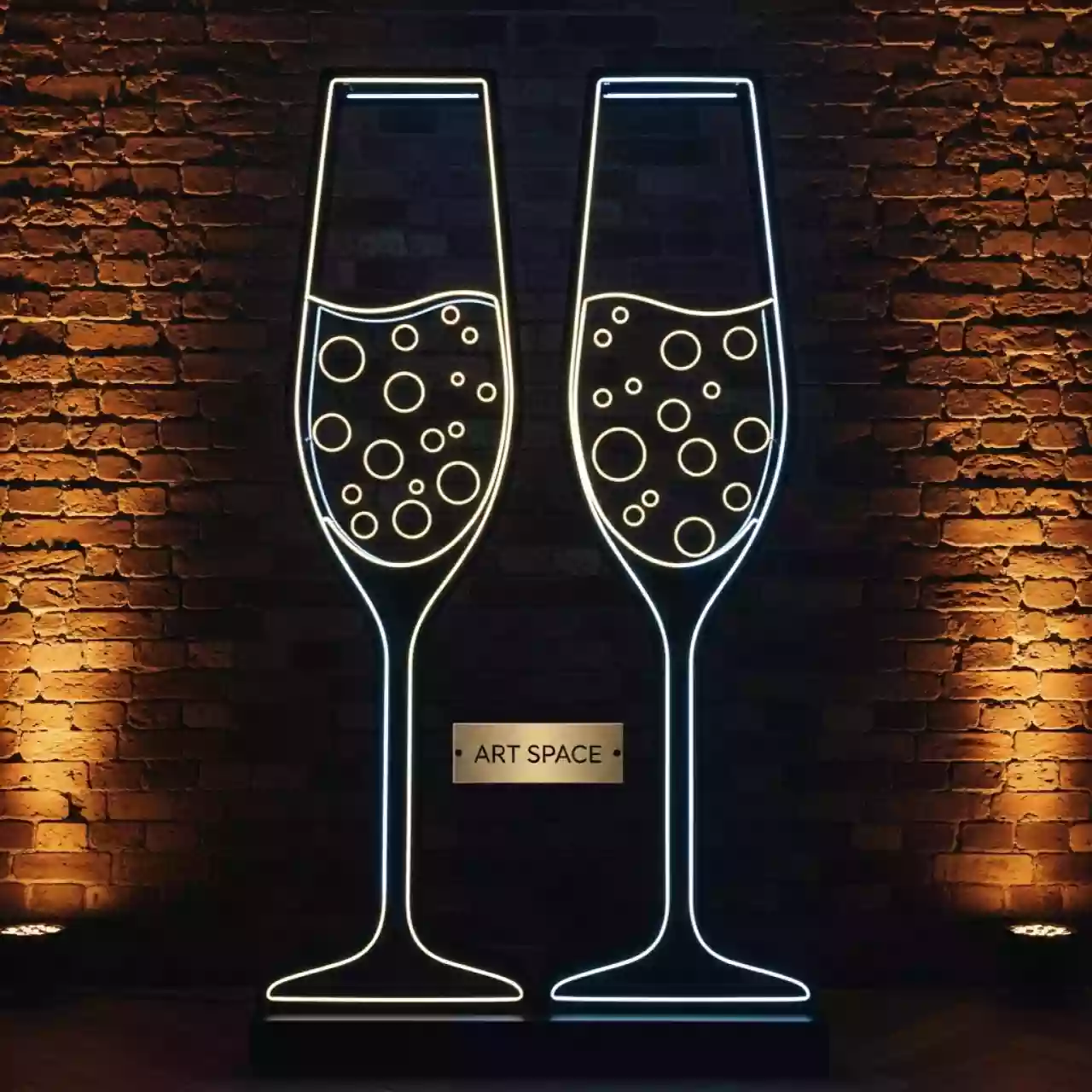 Аренда Фигуры Бокалы для фотозоны в ресторане «Баран-Рапан» — ART SPACE