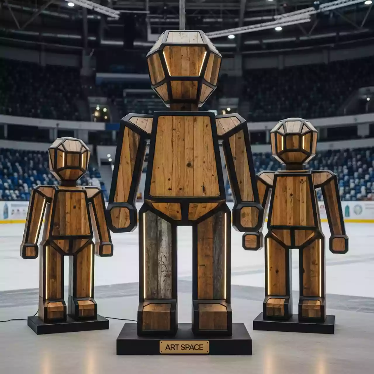 Аренда Фигуры декоративные в ледовом дворце «Роза Хутор» — ART SPACE