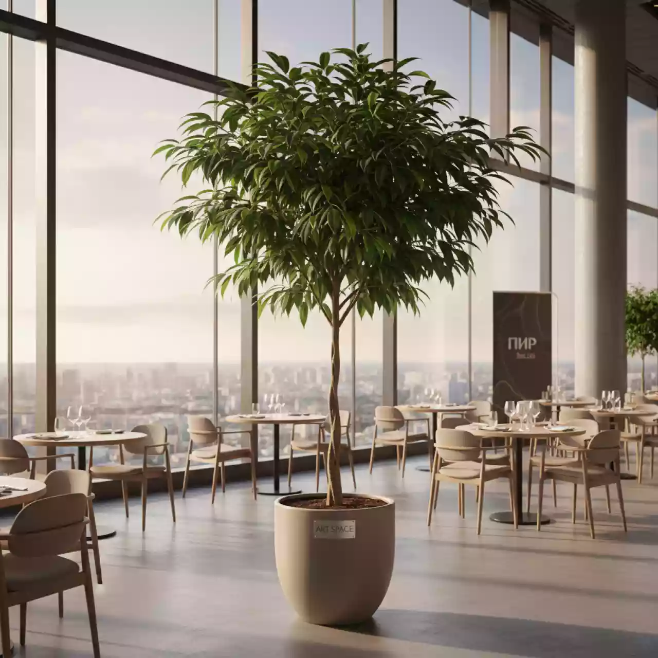 Аренда Фикус 185 см в ресторане «Высота 5642» — ART SPACE