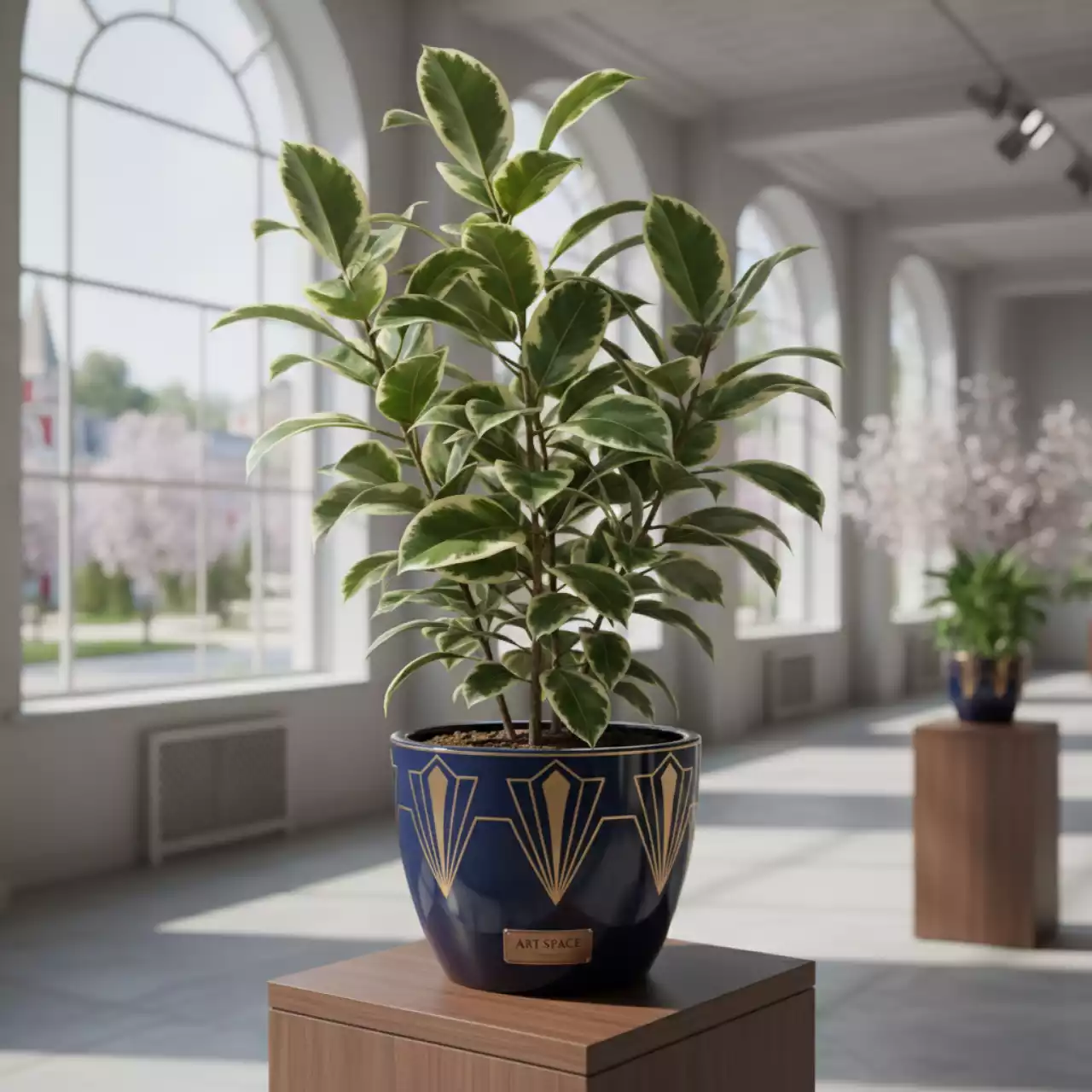 Аренда Фикус меланж 175 см в этно-парке «Моя Россия» — ART SPACE