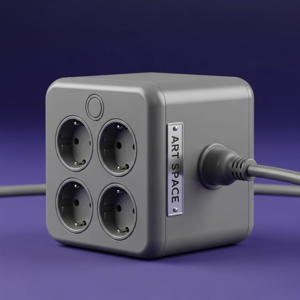Аренда Фильтр сетевой Power Cube 1,9 м 5 розеток серый в VK Stadium Sirius — ART SPACE