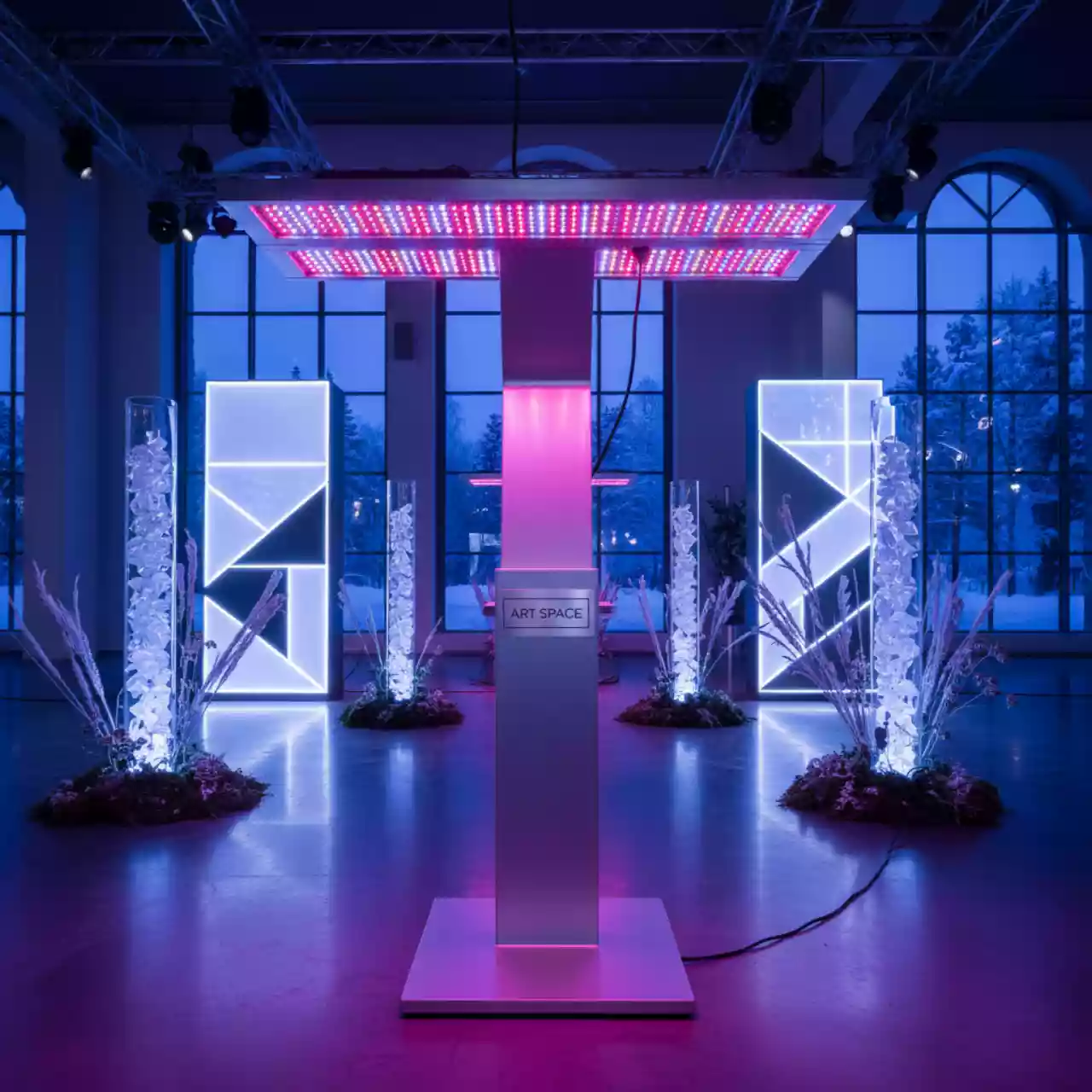 Аренда Фитолампа ФитоЛето красно синий спектр в Radisson Blu Resort & Congress Centre — ART SPACE